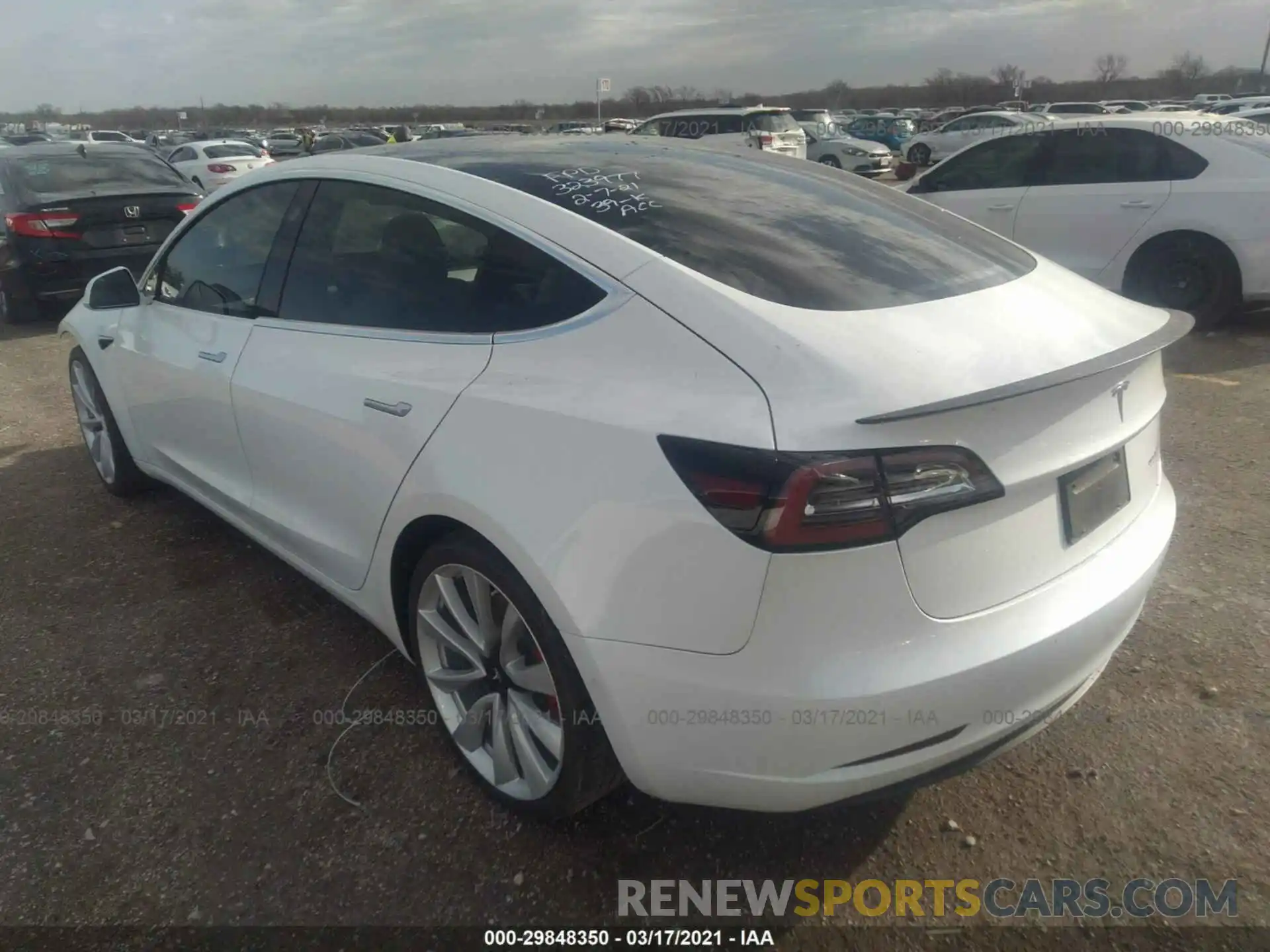 3 Photograph of a damaged car 5YJ3E1EB7KF487510 TESLA MODEL 3 2019