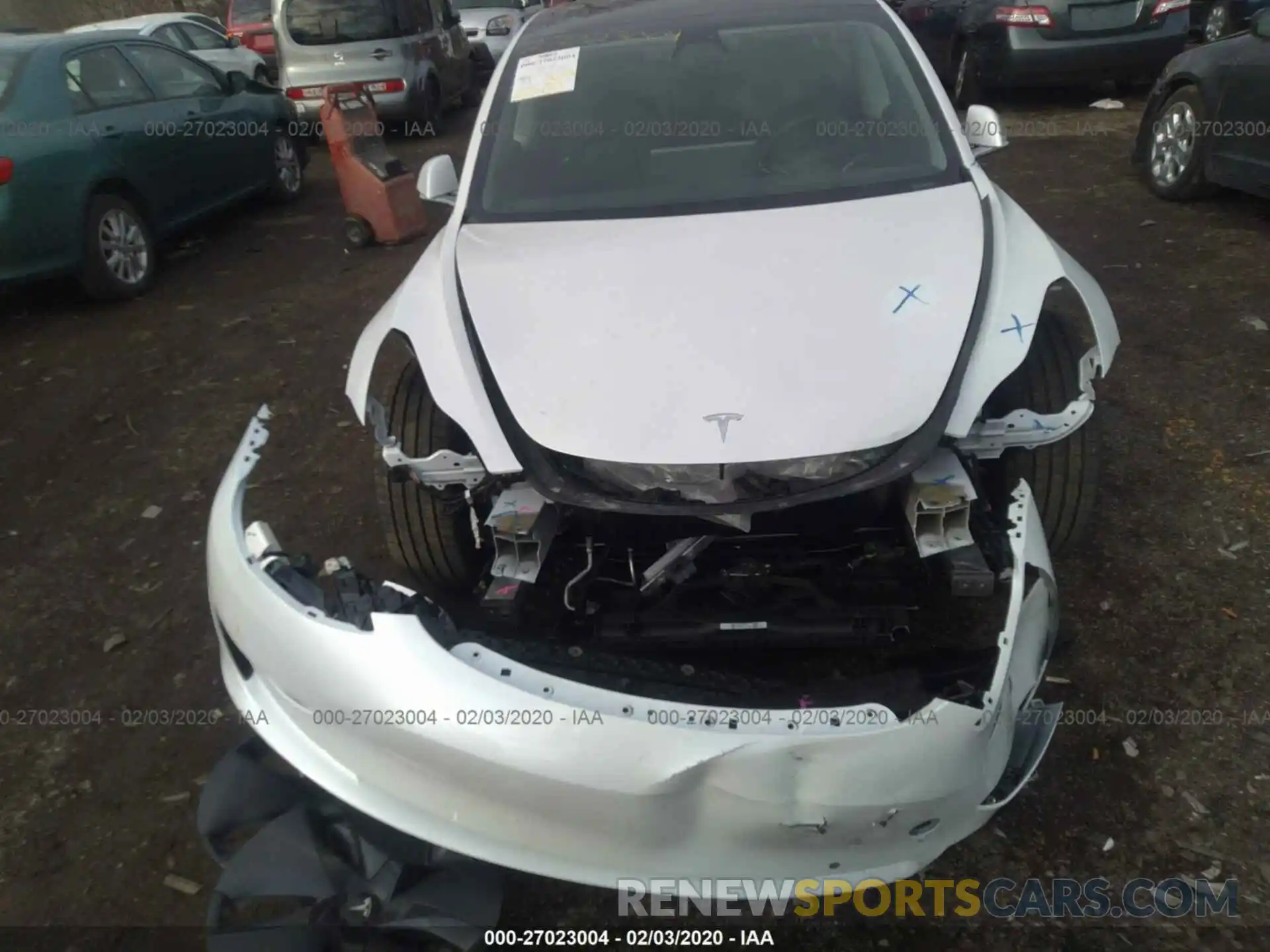 6 Photograph of a damaged car 5YJ3E1EB7KF493212 TESLA MODEL 3 2019