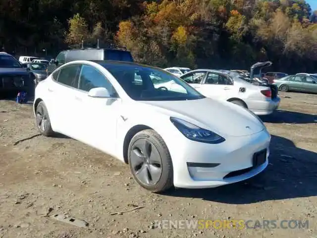 1 Photograph of a damaged car 5YJ3E1EB7KF493467 TESLA MODEL 3 2019