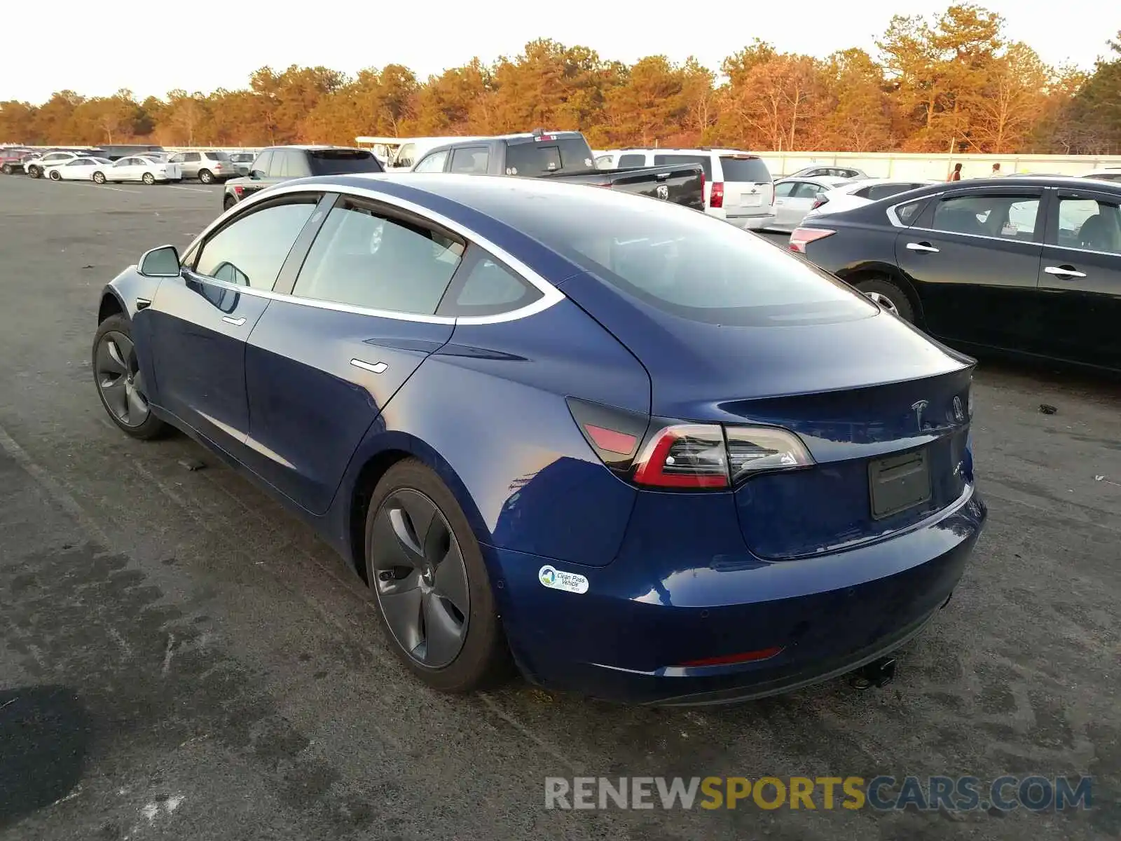 3 Photograph of a damaged car 5YJ3E1EB7KF497180 TESLA MODEL 3 2019