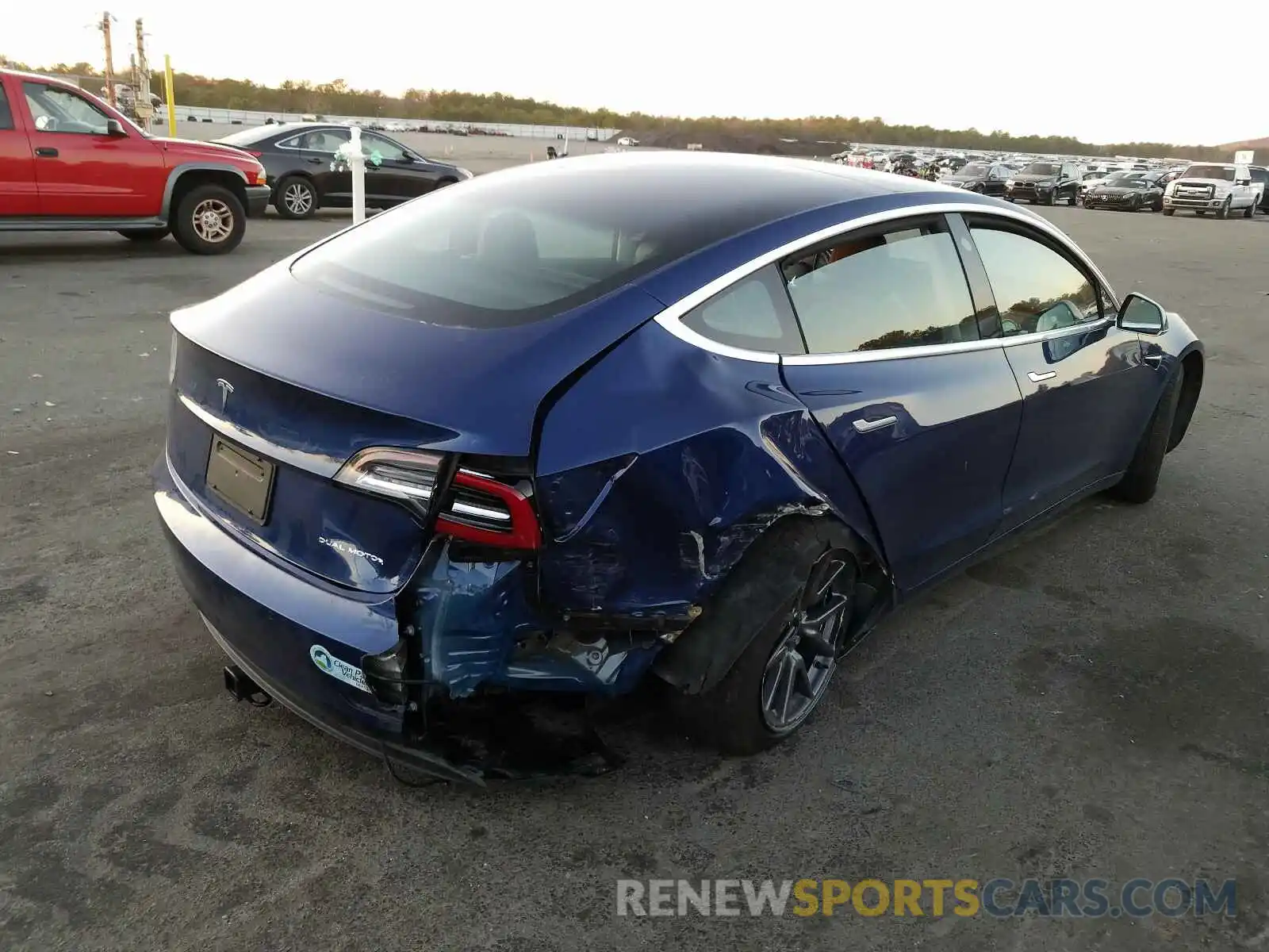 4 Photograph of a damaged car 5YJ3E1EB7KF497180 TESLA MODEL 3 2019