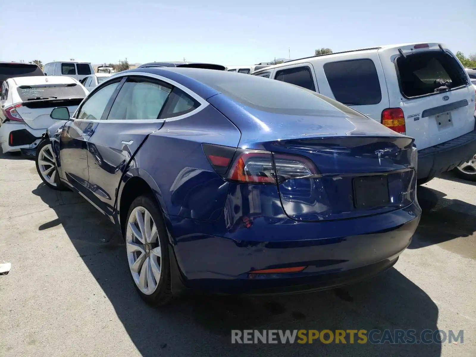 3 Photograph of a damaged car 5YJ3E1EB7KF497471 TESLA MODEL 3 2019