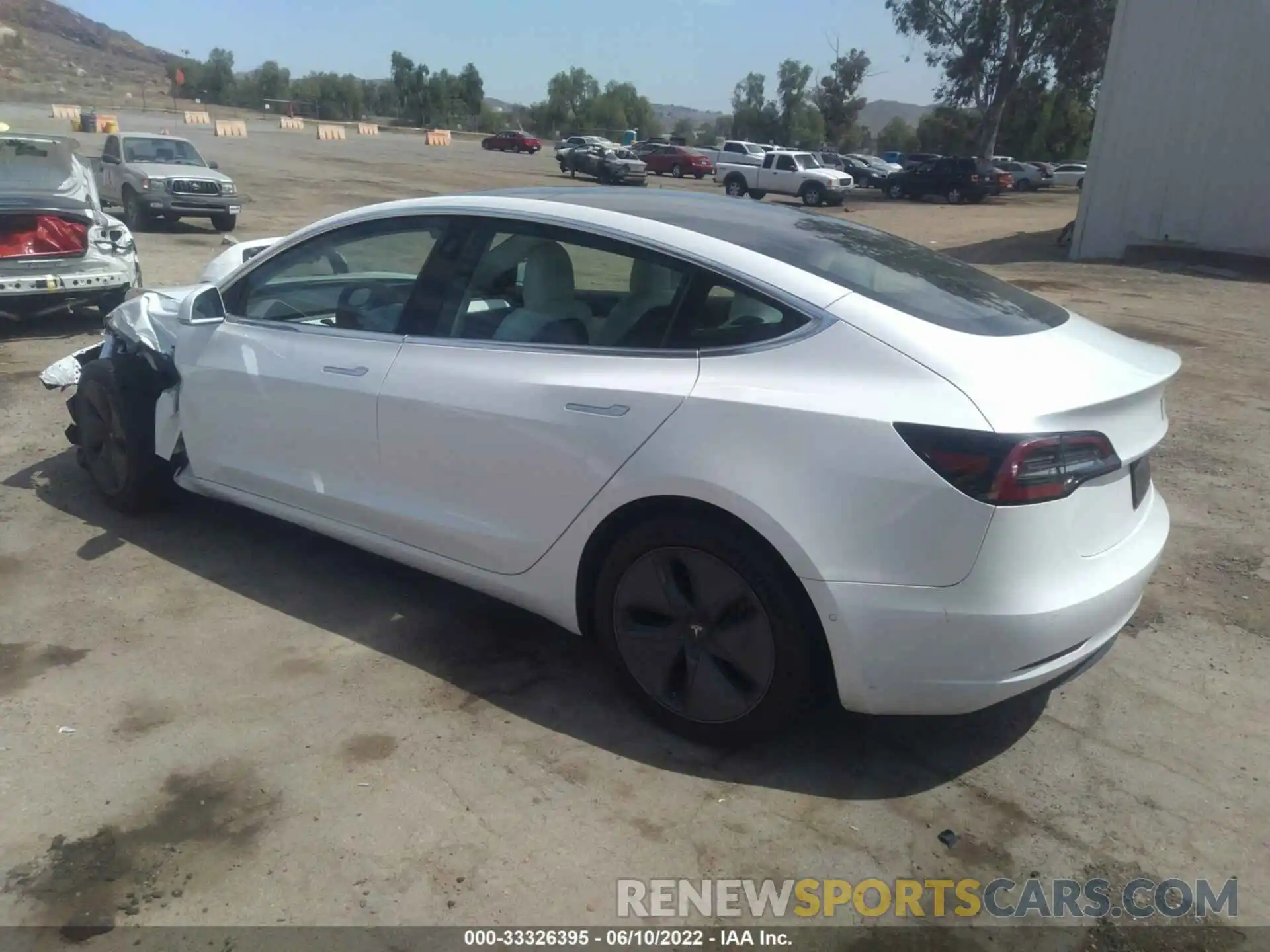 3 Photograph of a damaged car 5YJ3E1EB7KF513250 TESLA MODEL 3 2019