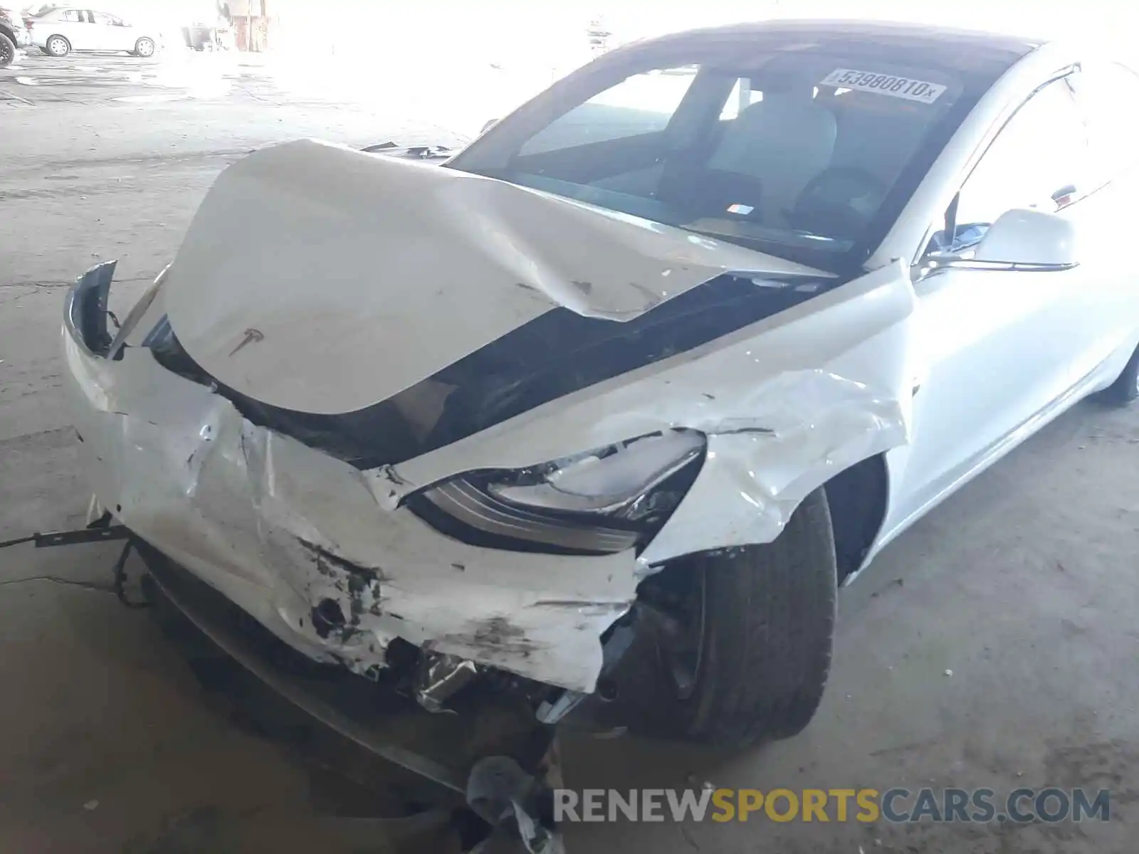 9 Photograph of a damaged car 5YJ3E1EB7KF513443 TESLA MODEL 3 2019