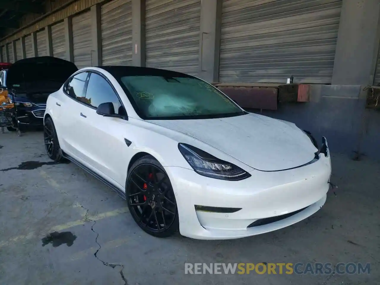 1 Photograph of a damaged car 5YJ3E1EB7KF514155 TESLA MODEL 3 2019