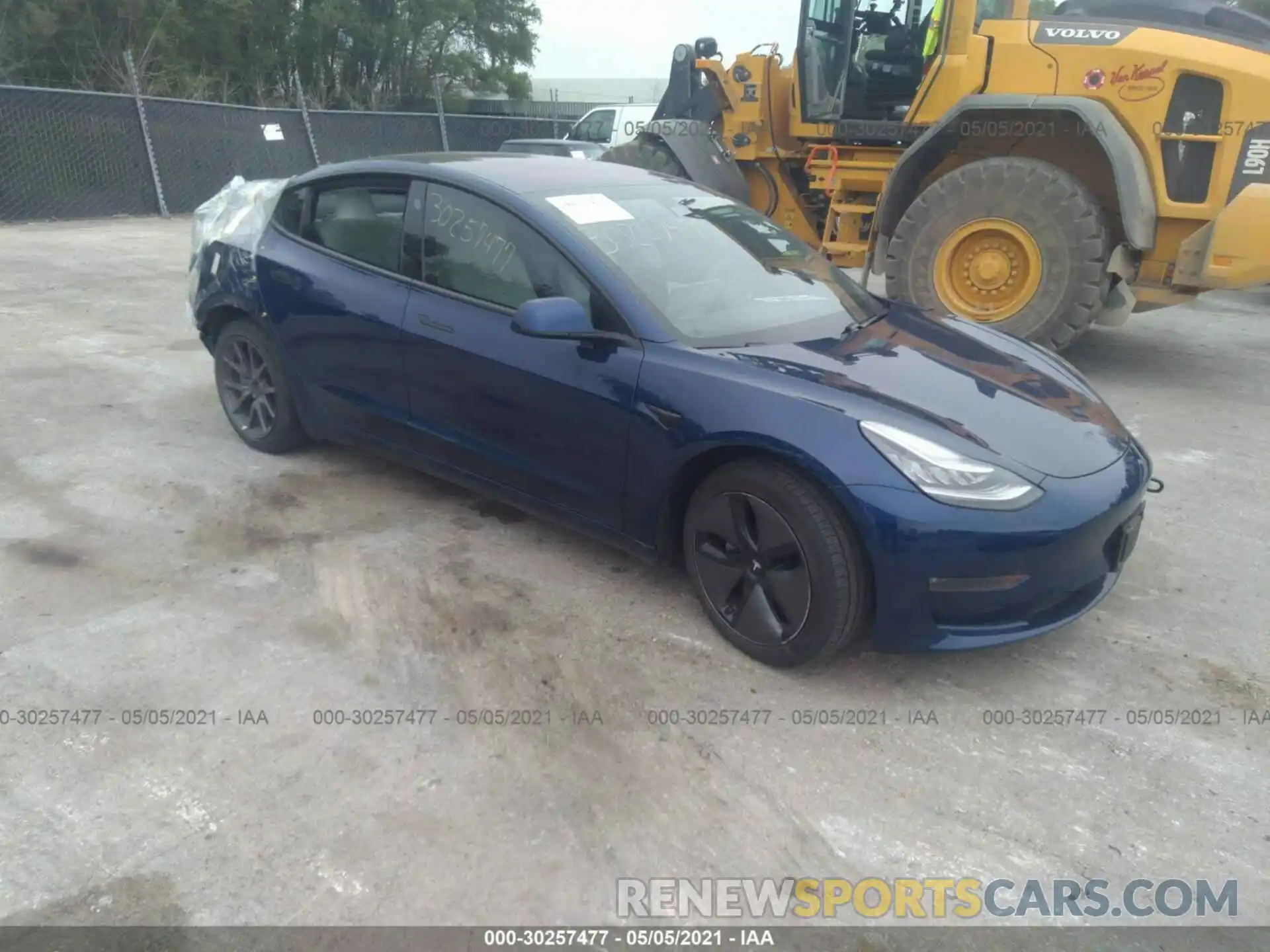 1 Photograph of a damaged car 5YJ3E1EB8KF192187 TESLA MODEL 3 2019