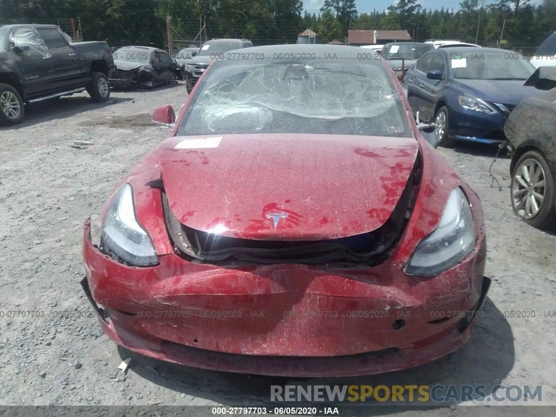 6 Photograph of a damaged car 5YJ3E1EB8KF195199 TESLA MODEL 3 2019