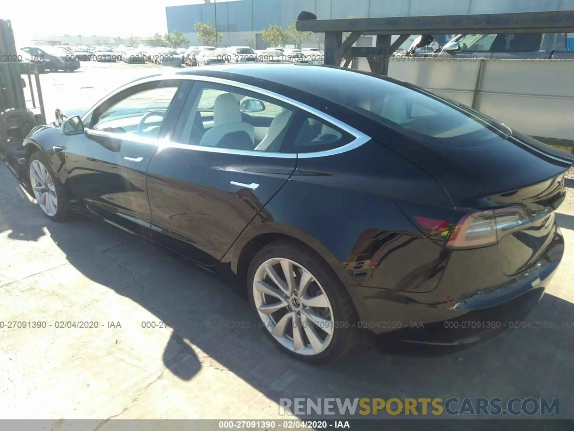 3 Photograph of a damaged car 5YJ3E1EB8KF195669 TESLA MODEL 3 2019