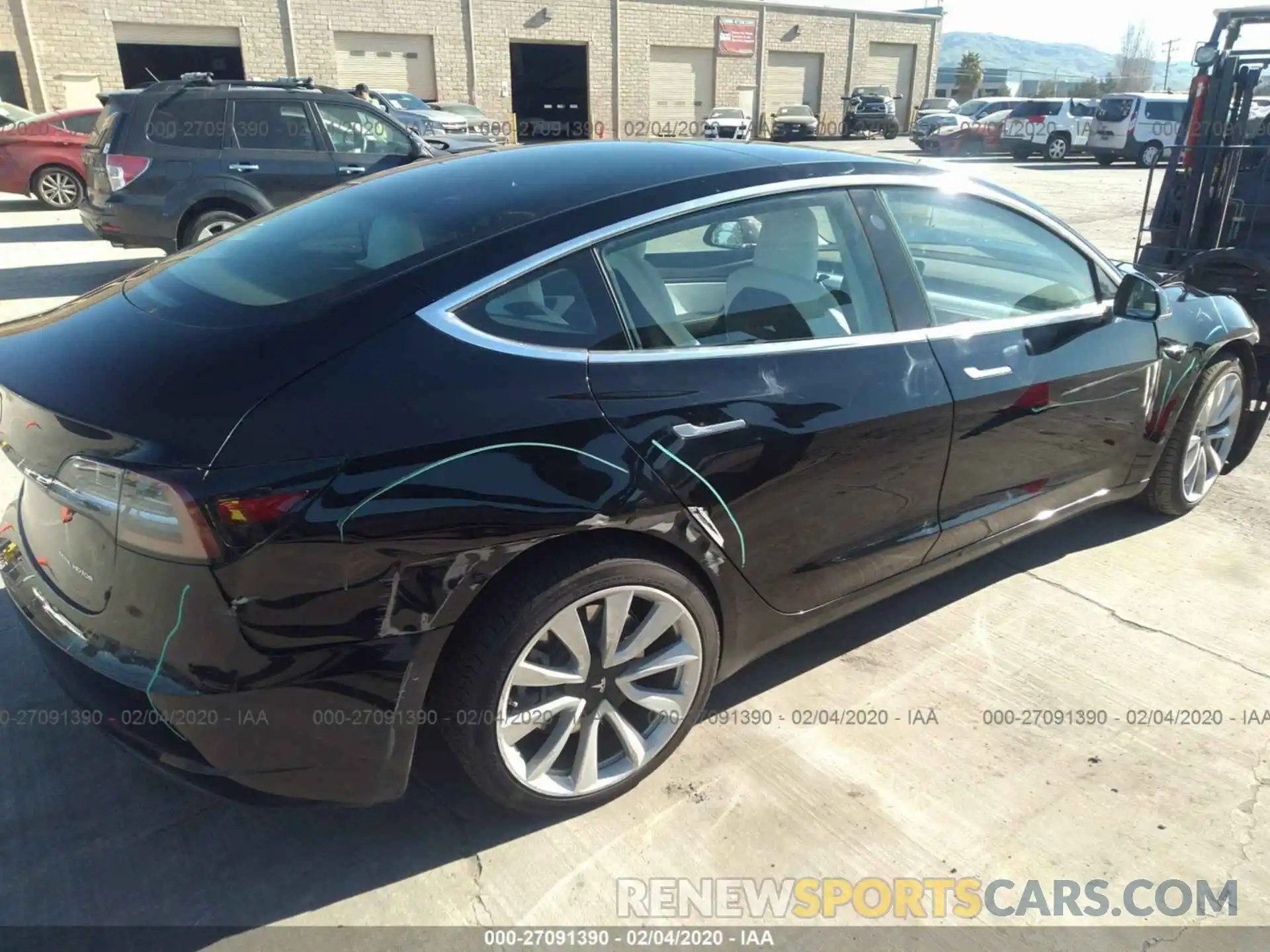 4 Photograph of a damaged car 5YJ3E1EB8KF195669 TESLA MODEL 3 2019