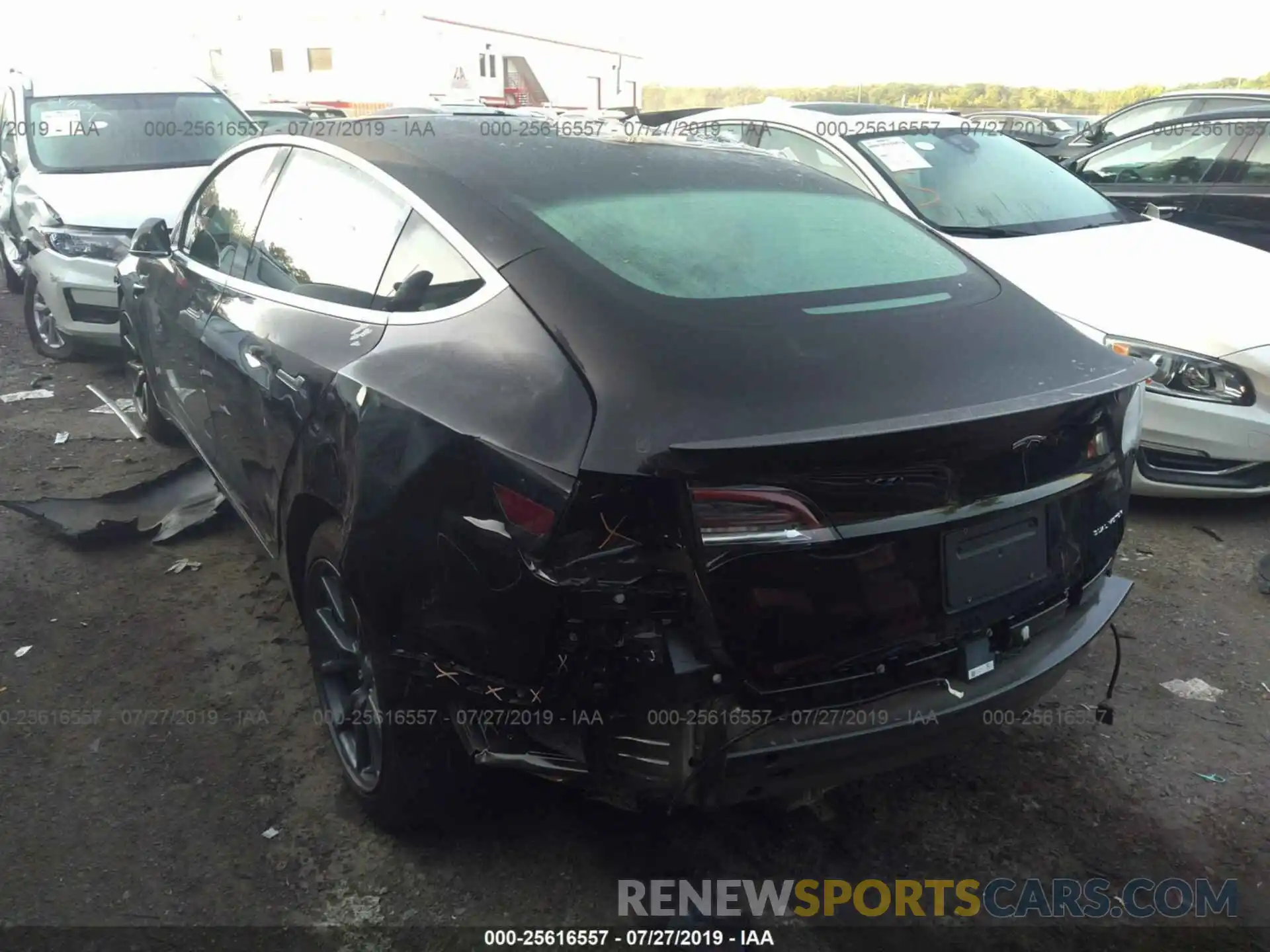 3 Photograph of a damaged car 5YJ3E1EB8KF197115 TESLA MODEL 3 2019