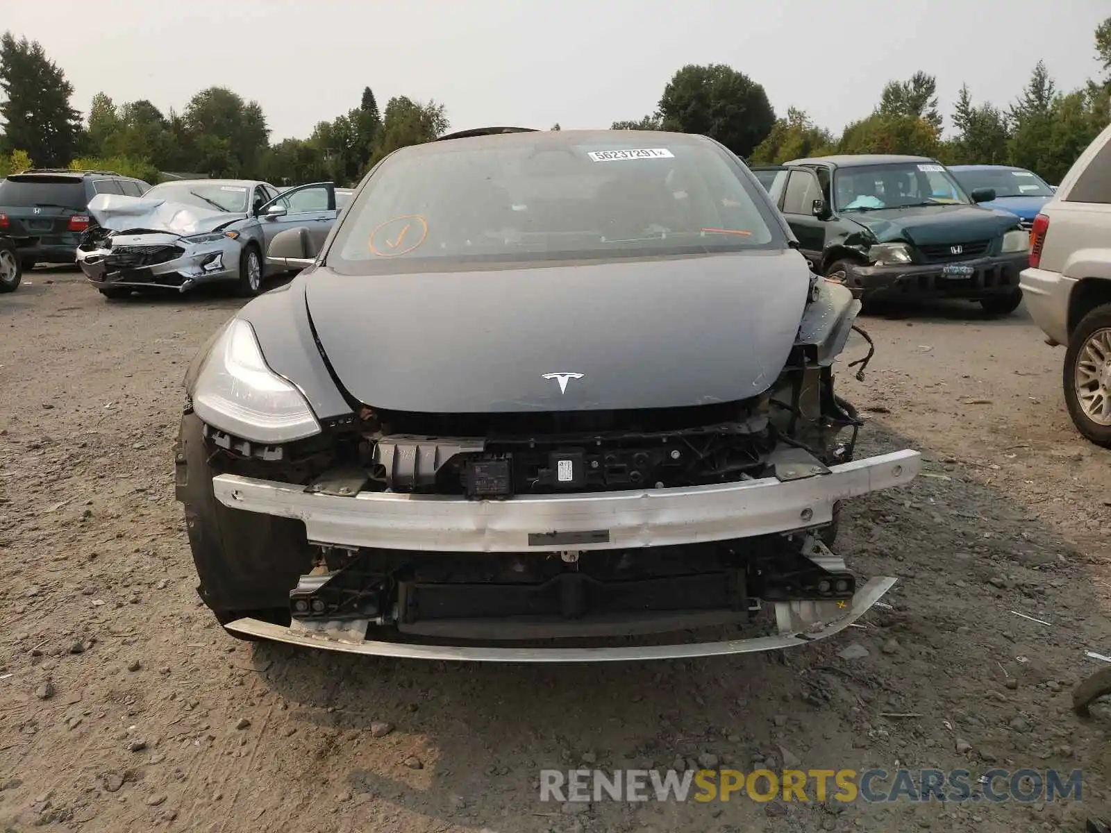 9 Photograph of a damaged car 5YJ3E1EB8KF199169 TESLA MODEL 3 2019