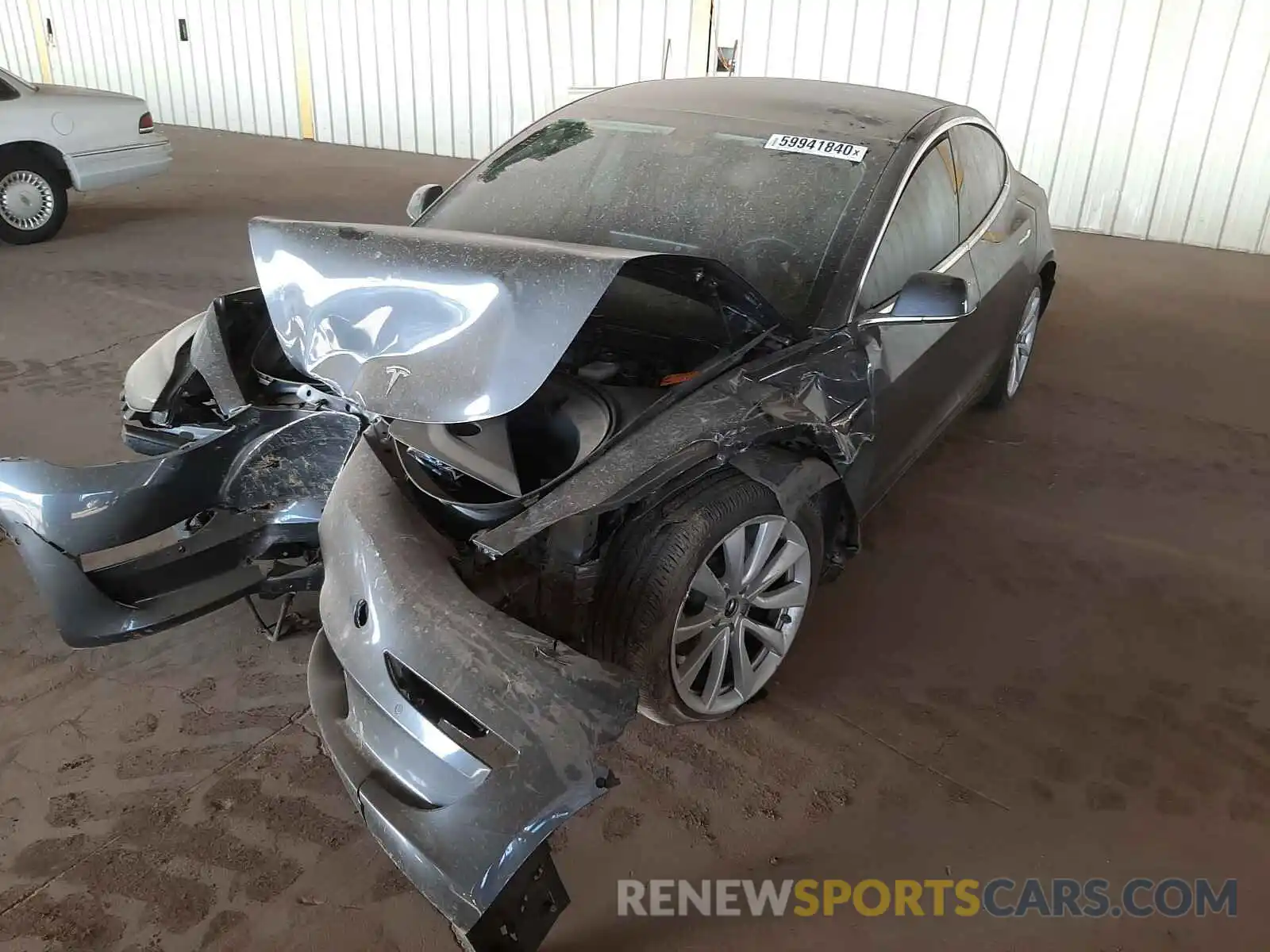 2 Photograph of a damaged car 5YJ3E1EB8KF205892 TESLA MODEL 3 2019