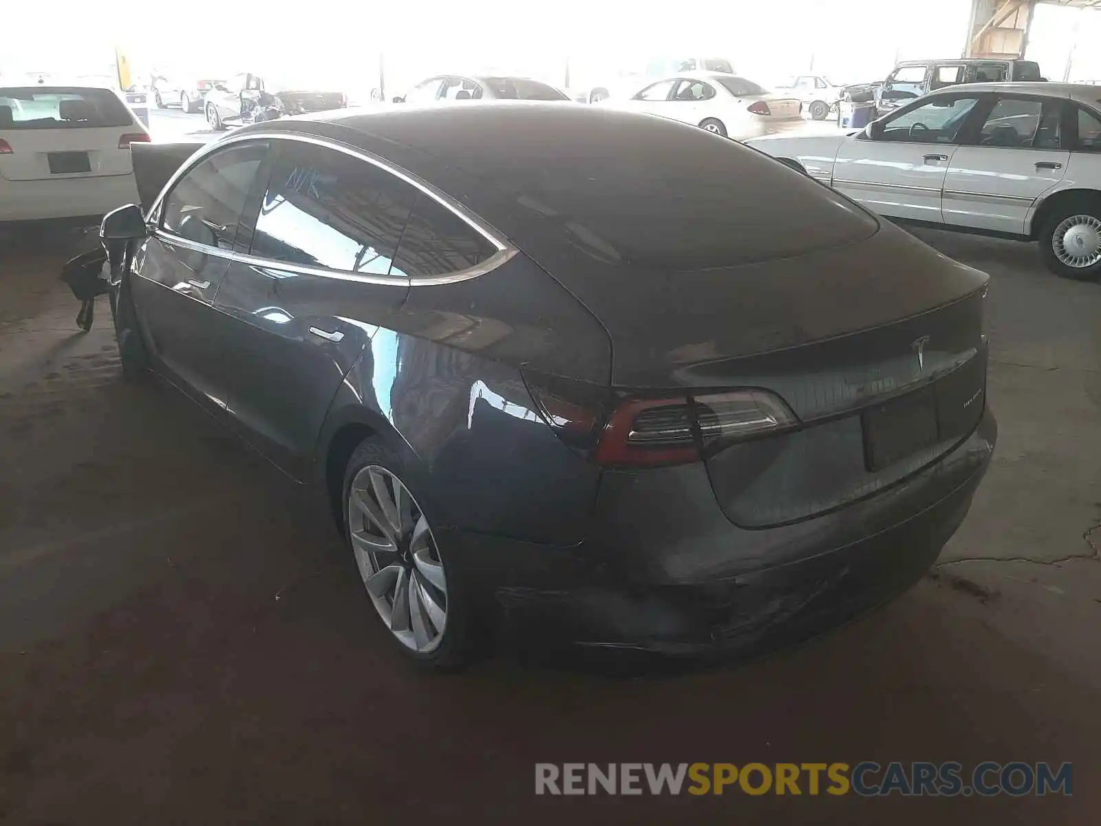 3 Photograph of a damaged car 5YJ3E1EB8KF205892 TESLA MODEL 3 2019