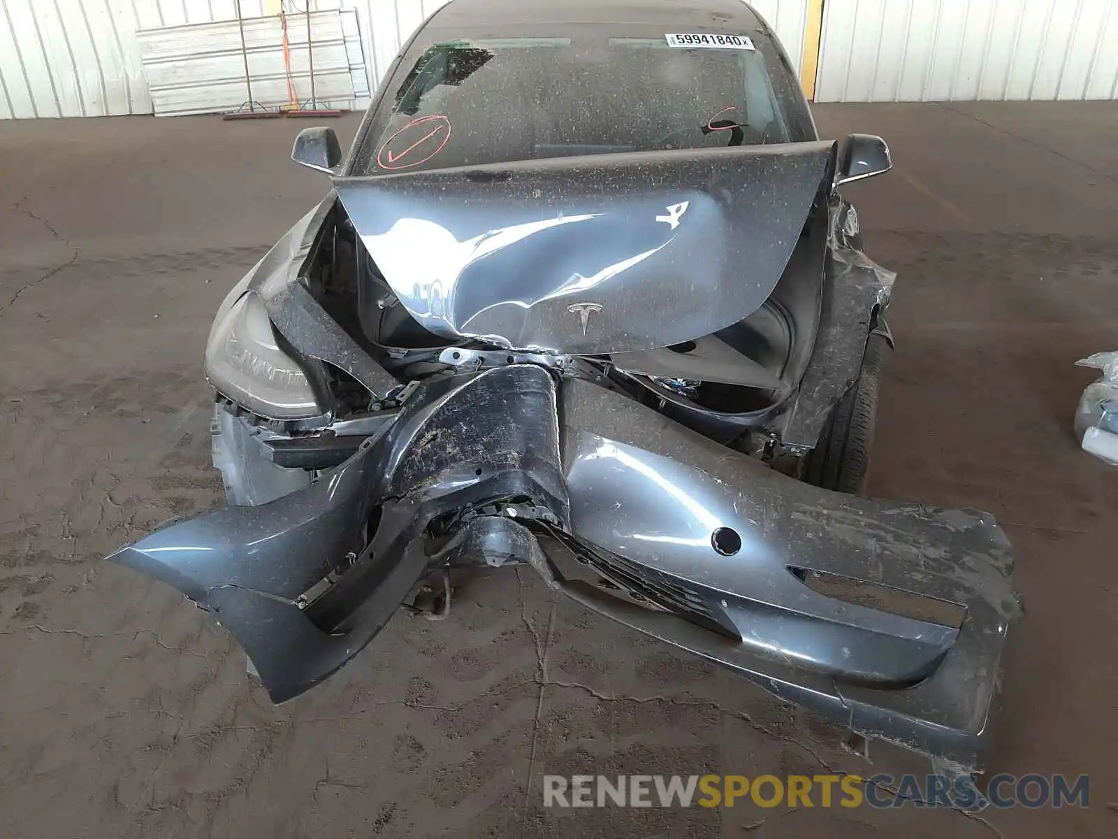 9 Photograph of a damaged car 5YJ3E1EB8KF205892 TESLA MODEL 3 2019