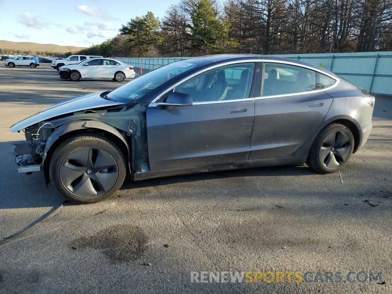 1 Photograph of a damaged car 5YJ3E1EB8KF208579 TESLA MODEL 3 2019