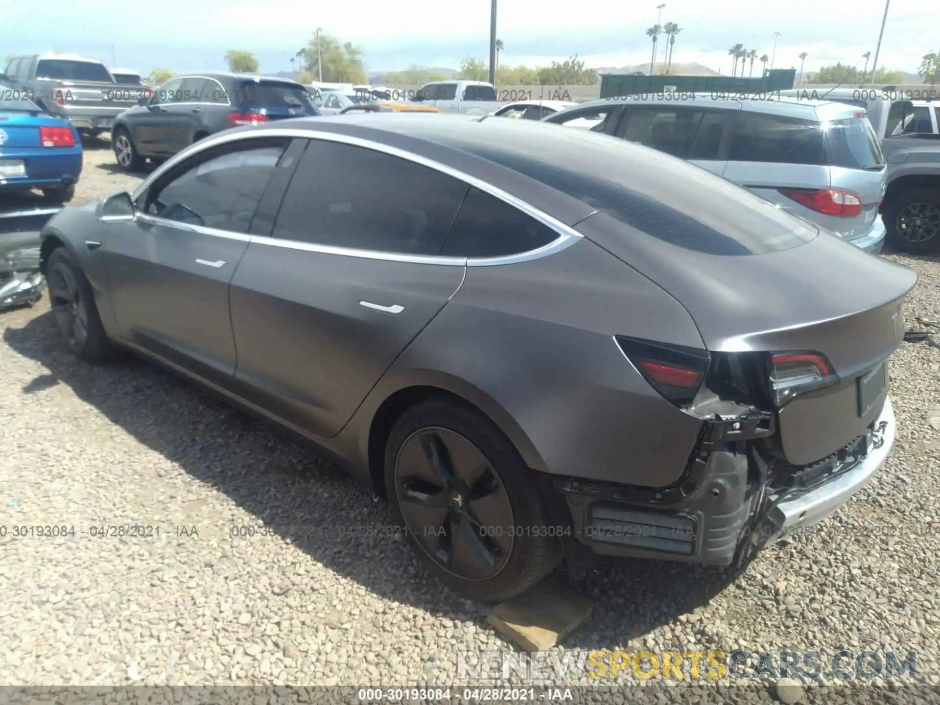 3 Photograph of a damaged car 5YJ3E1EB8KF209599 TESLA MODEL 3 2019