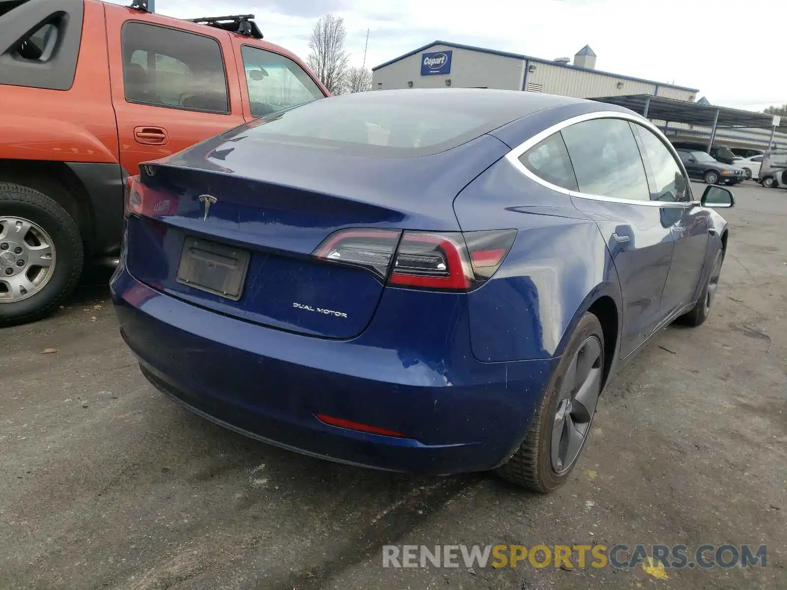 4 Photograph of a damaged car 5YJ3E1EB8KF211000 TESLA MODEL 3 2019