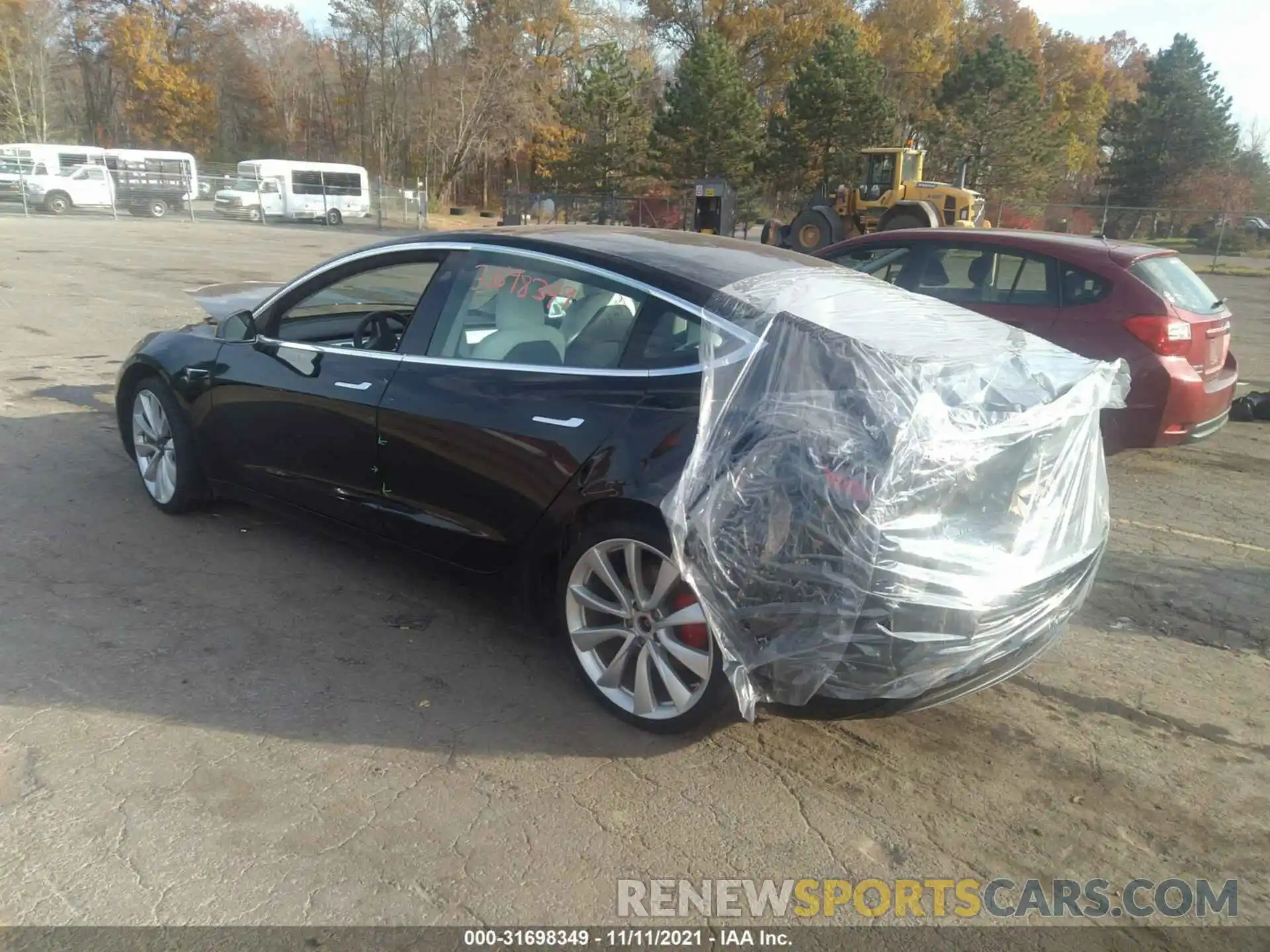 3 Photograph of a damaged car 5YJ3E1EB8KF231506 TESLA MODEL 3 2019