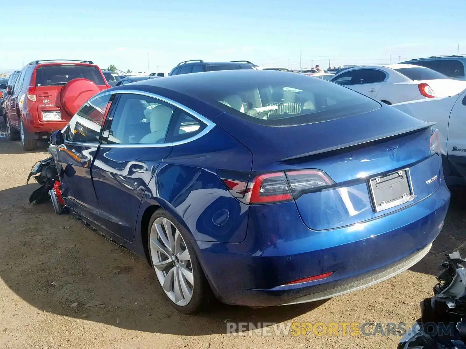 3 Photograph of a damaged car 5YJ3E1EB8KF231716 TESLA MODEL 3 2019