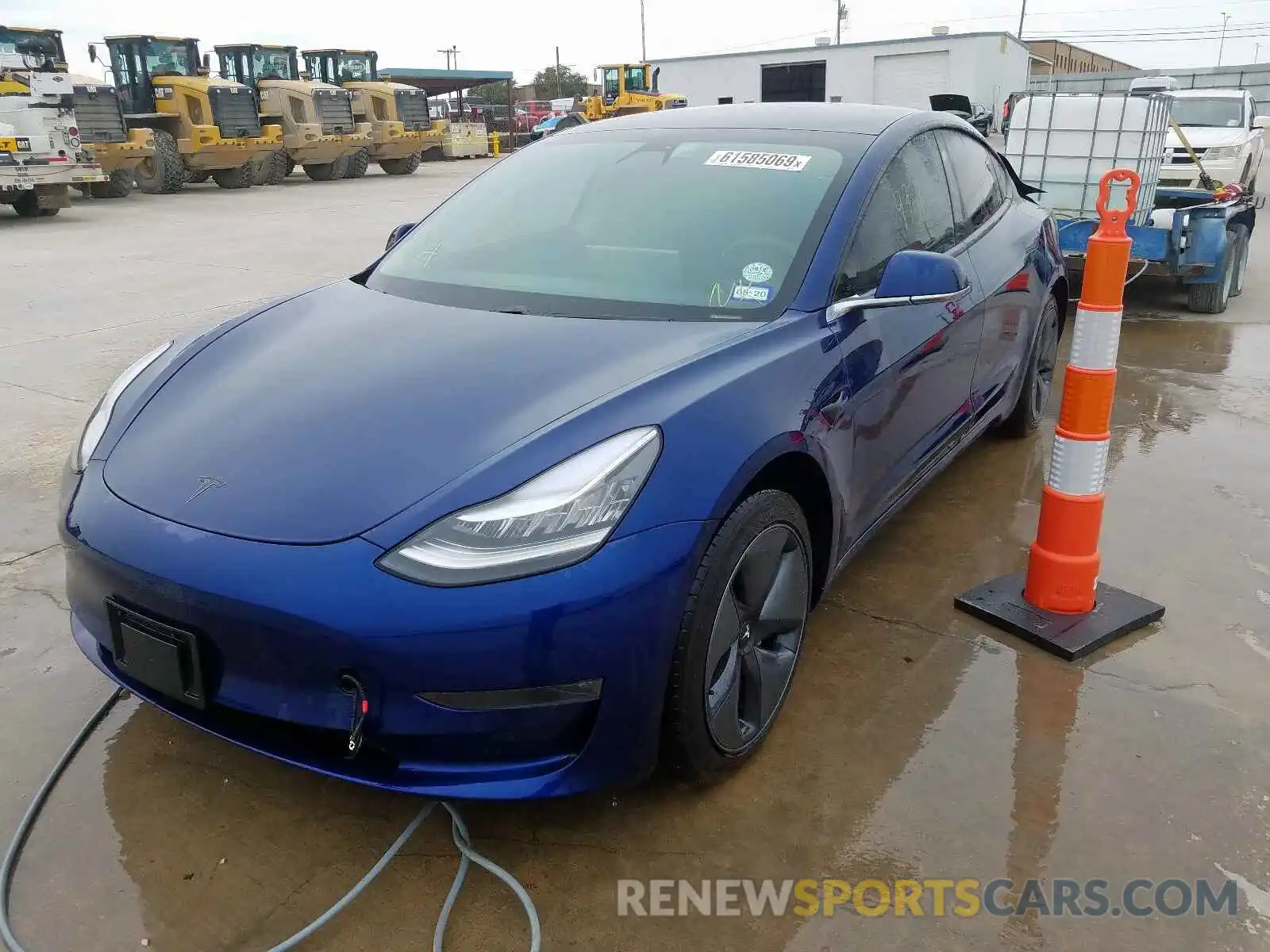 2 Photograph of a damaged car 5YJ3E1EB8KF359454 TESLA MODEL 3 2019