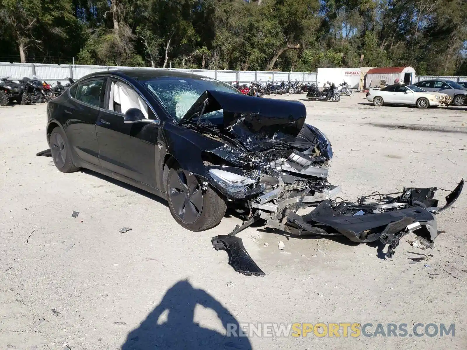 1 Photograph of a damaged car 5YJ3E1EB8KF361320 TESLA MODEL 3 2019