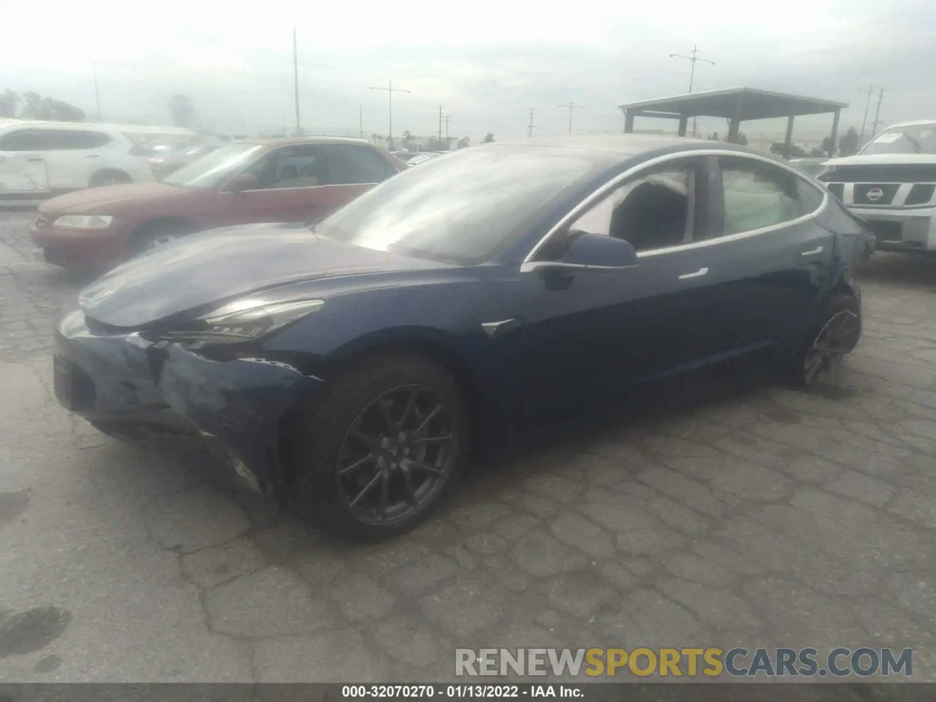 2 Photograph of a damaged car 5YJ3E1EB8KF365559 TESLA MODEL 3 2019