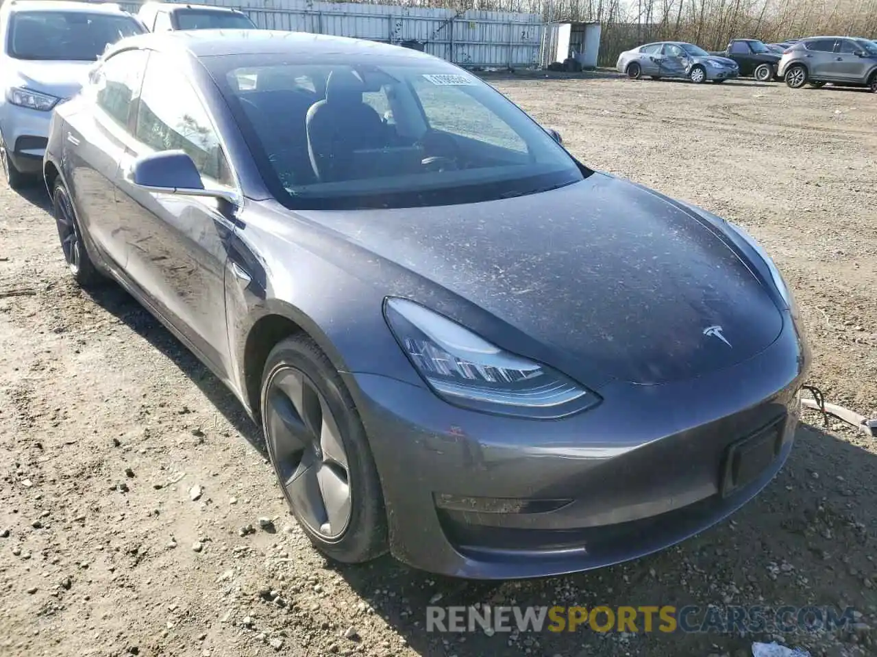 1 Photograph of a damaged car 5YJ3E1EB8KF385939 TESLA MODEL 3 2019