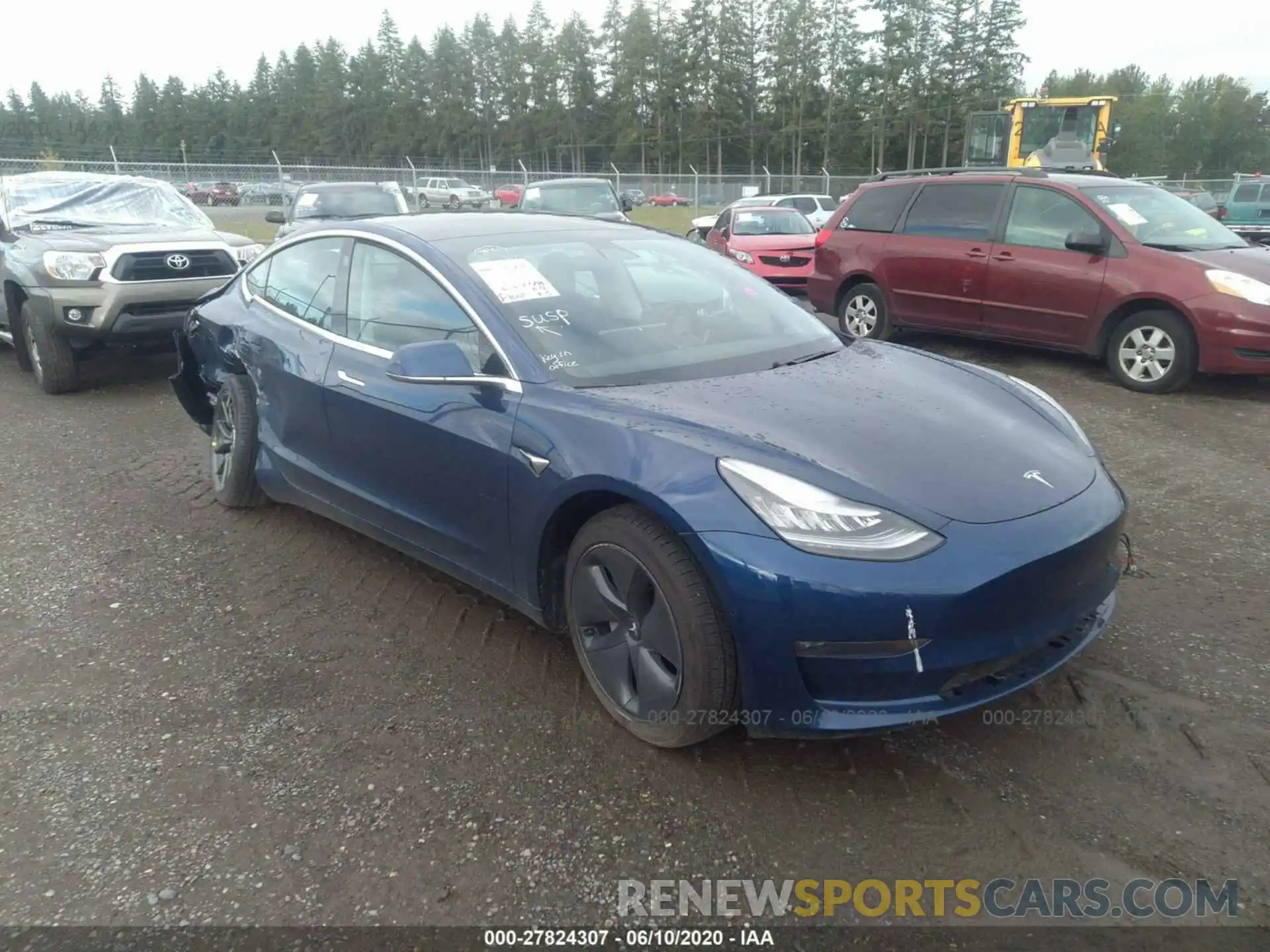 1 Фотография поврежденного автомобиля 5YJ3E1EB8KF387805 TESLA MODEL 3 2019