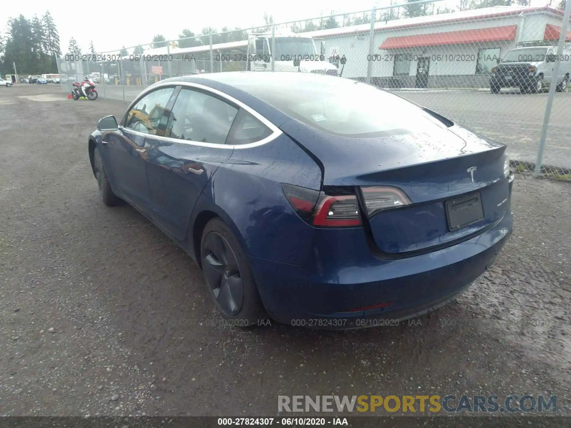 3 Photograph of a damaged car 5YJ3E1EB8KF387805 TESLA MODEL 3 2019