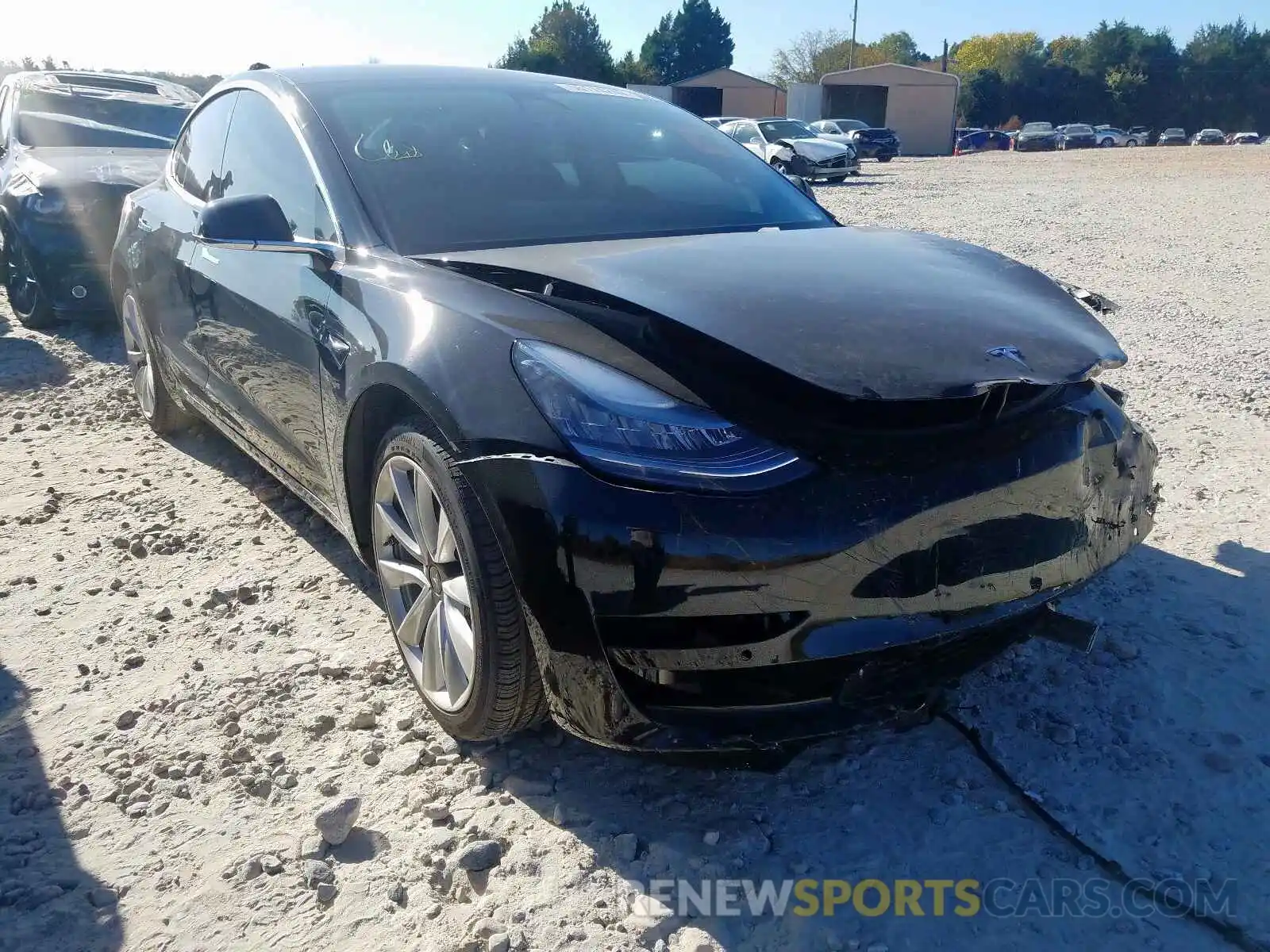 1 Photograph of a damaged car 5YJ3E1EB8KF388615 TESLA MODEL 3 2019