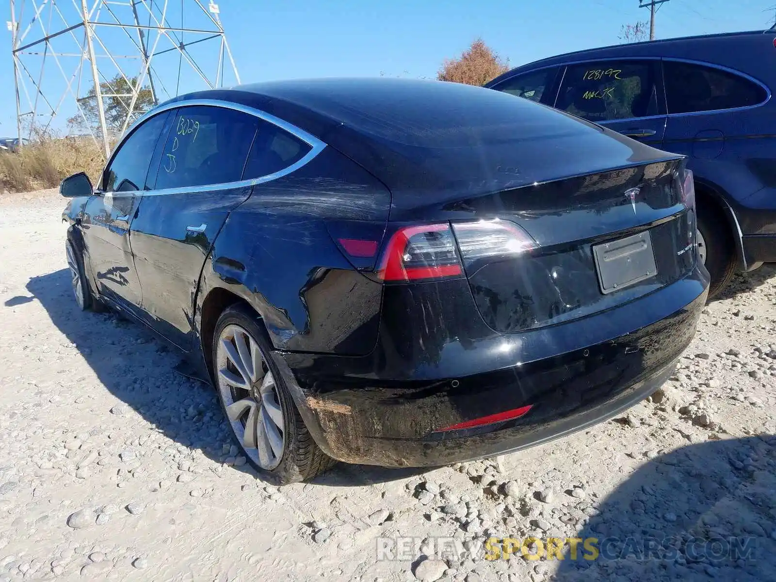 3 Photograph of a damaged car 5YJ3E1EB8KF388615 TESLA MODEL 3 2019