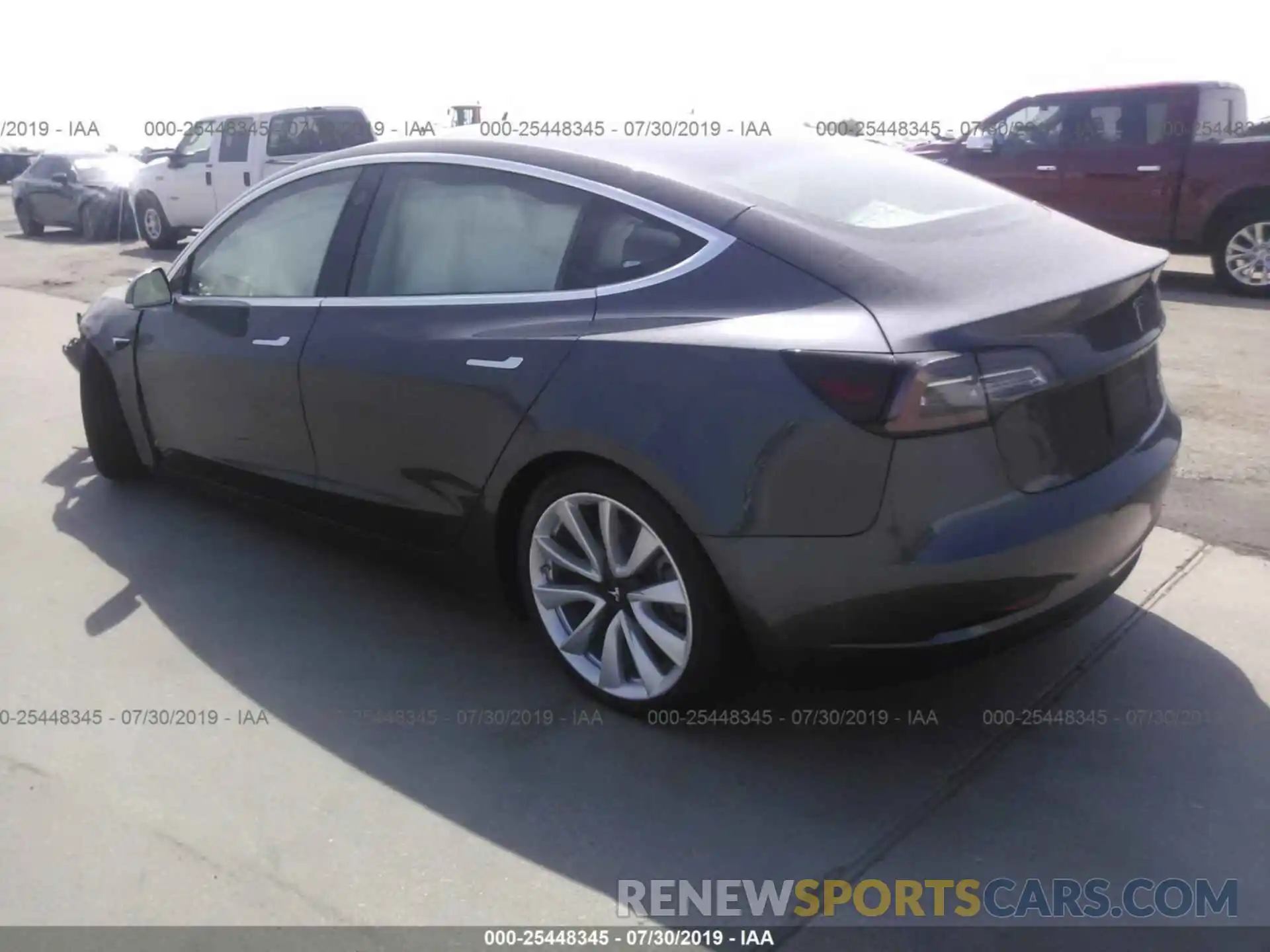 3 Photograph of a damaged car 5YJ3E1EB8KF389294 TESLA MODEL 3 2019