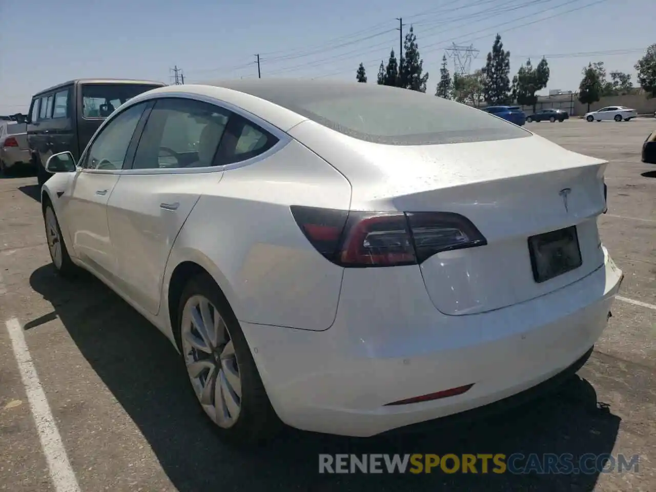 3 Photograph of a damaged car 5YJ3E1EB8KF392227 TESLA MODEL 3 2019