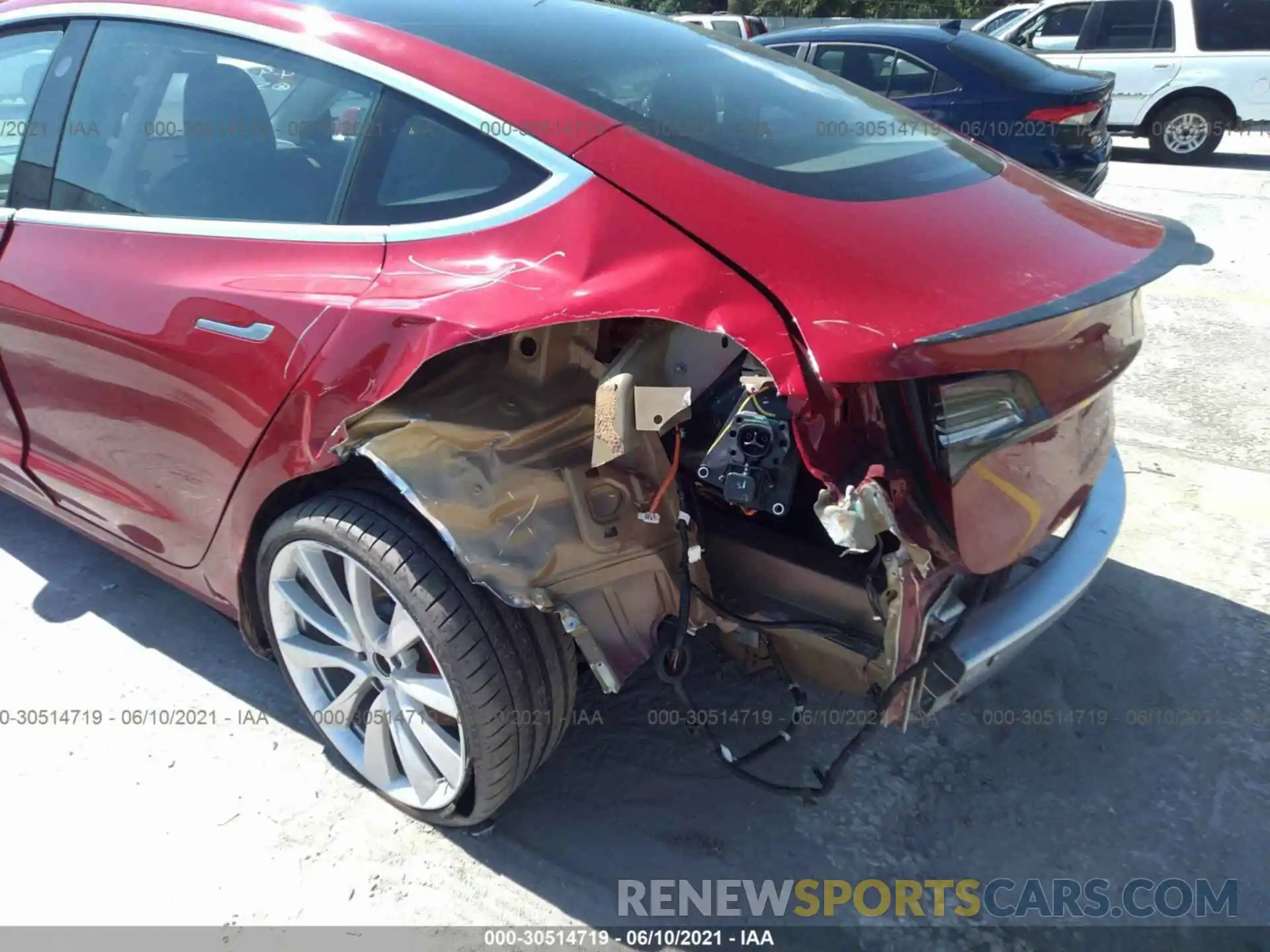 6 Photograph of a damaged car 5YJ3E1EB8KF393037 TESLA MODEL 3 2019