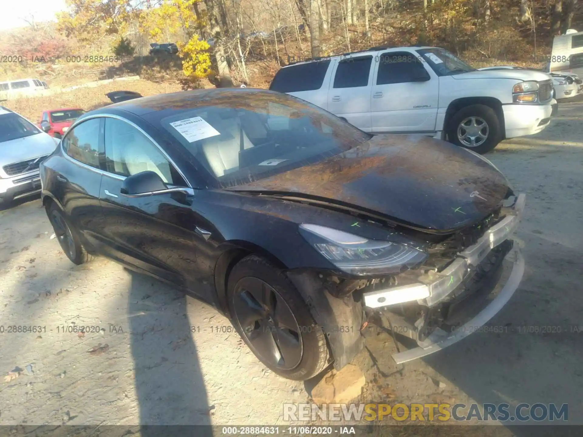 1 Photograph of a damaged car 5YJ3E1EB8KF406692 TESLA MODEL 3 2019