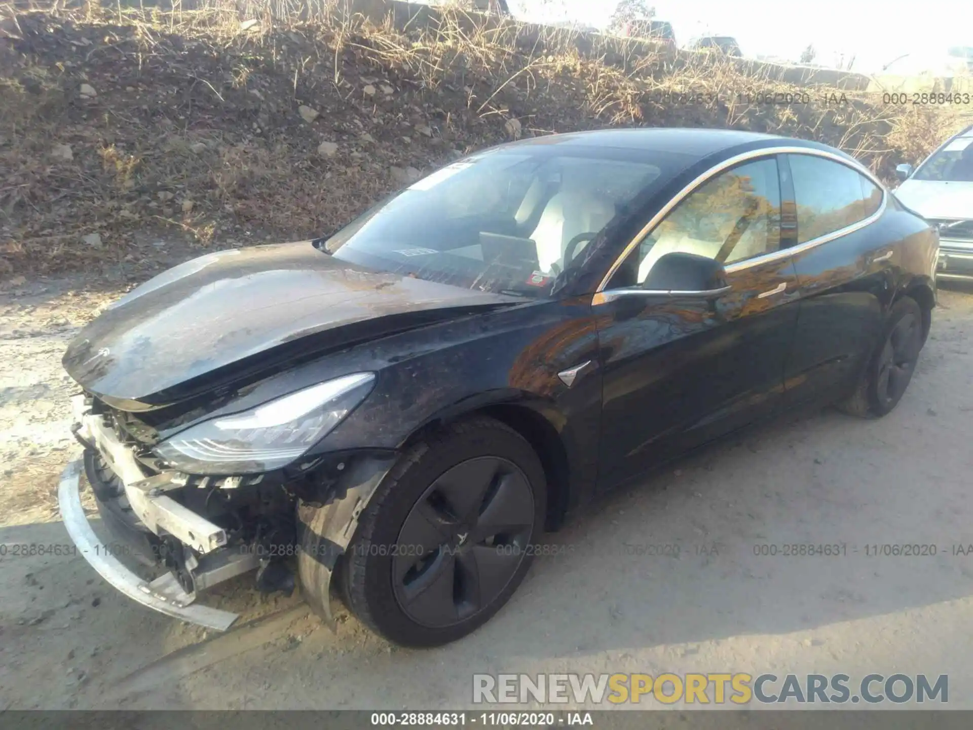 2 Photograph of a damaged car 5YJ3E1EB8KF406692 TESLA MODEL 3 2019