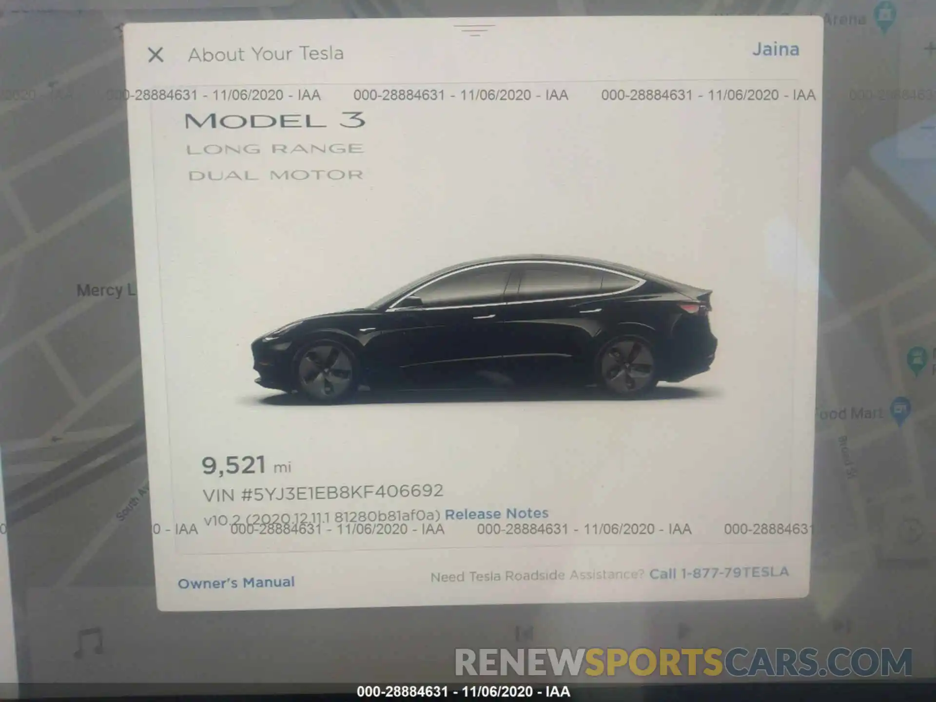 7 Photograph of a damaged car 5YJ3E1EB8KF406692 TESLA MODEL 3 2019