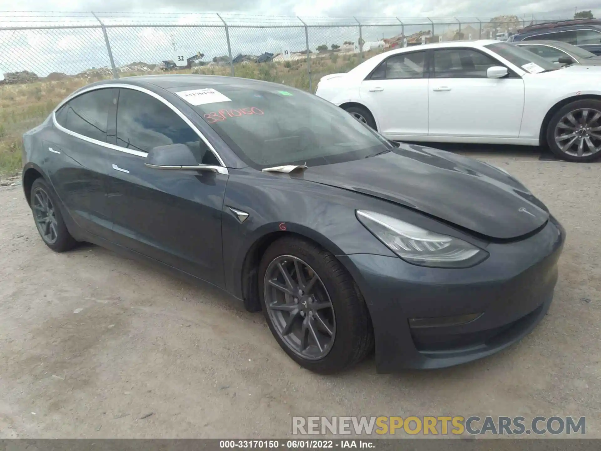 1 Photograph of a damaged car 5YJ3E1EB8KF418132 TESLA MODEL 3 2019