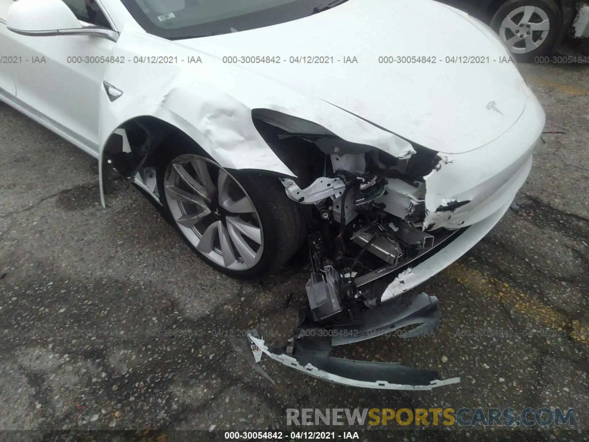 6 Photograph of a damaged car 5YJ3E1EB8KF421824 TESLA MODEL 3 2019