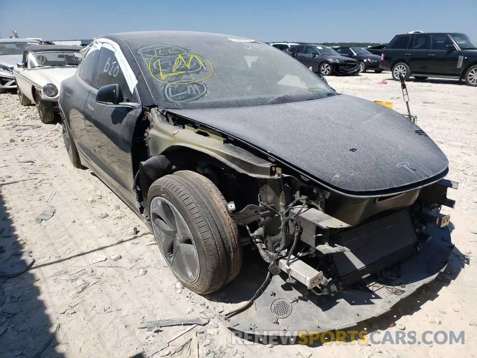 1 Photograph of a damaged car 5YJ3E1EB8KF432189 TESLA MODEL 3 2019