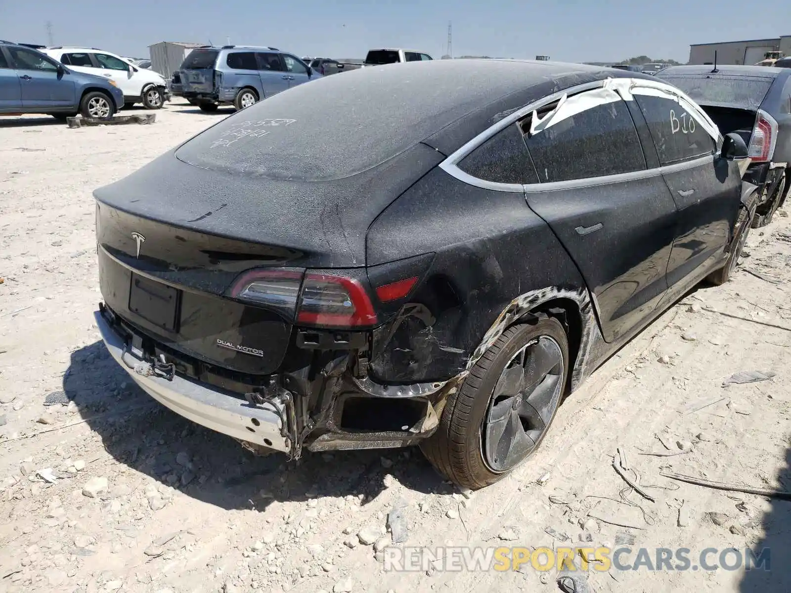 4 Photograph of a damaged car 5YJ3E1EB8KF432189 TESLA MODEL 3 2019