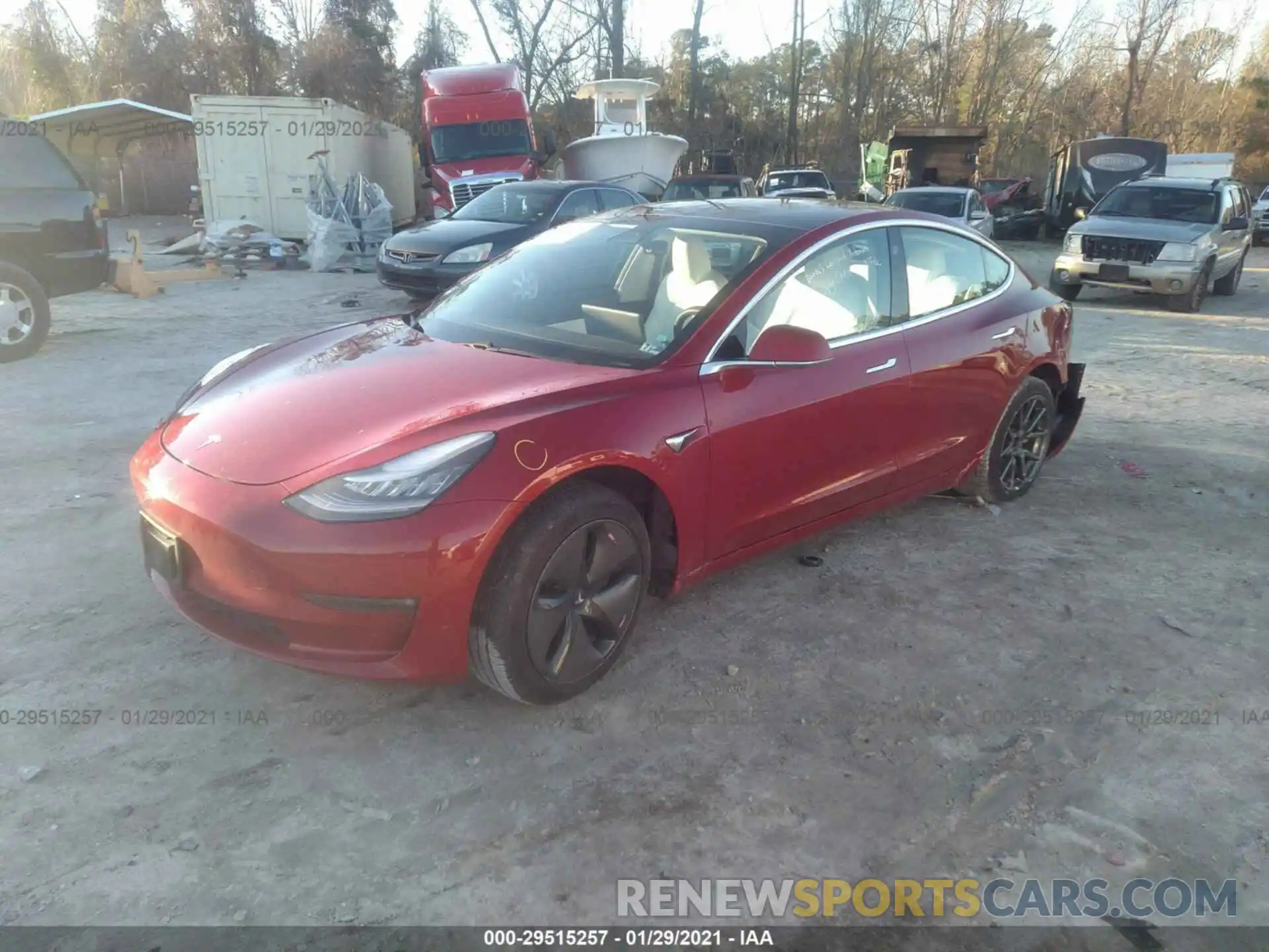 2 Фотография поврежденного автомобиля 5YJ3E1EB8KF437750 TESLA MODEL 3 2019