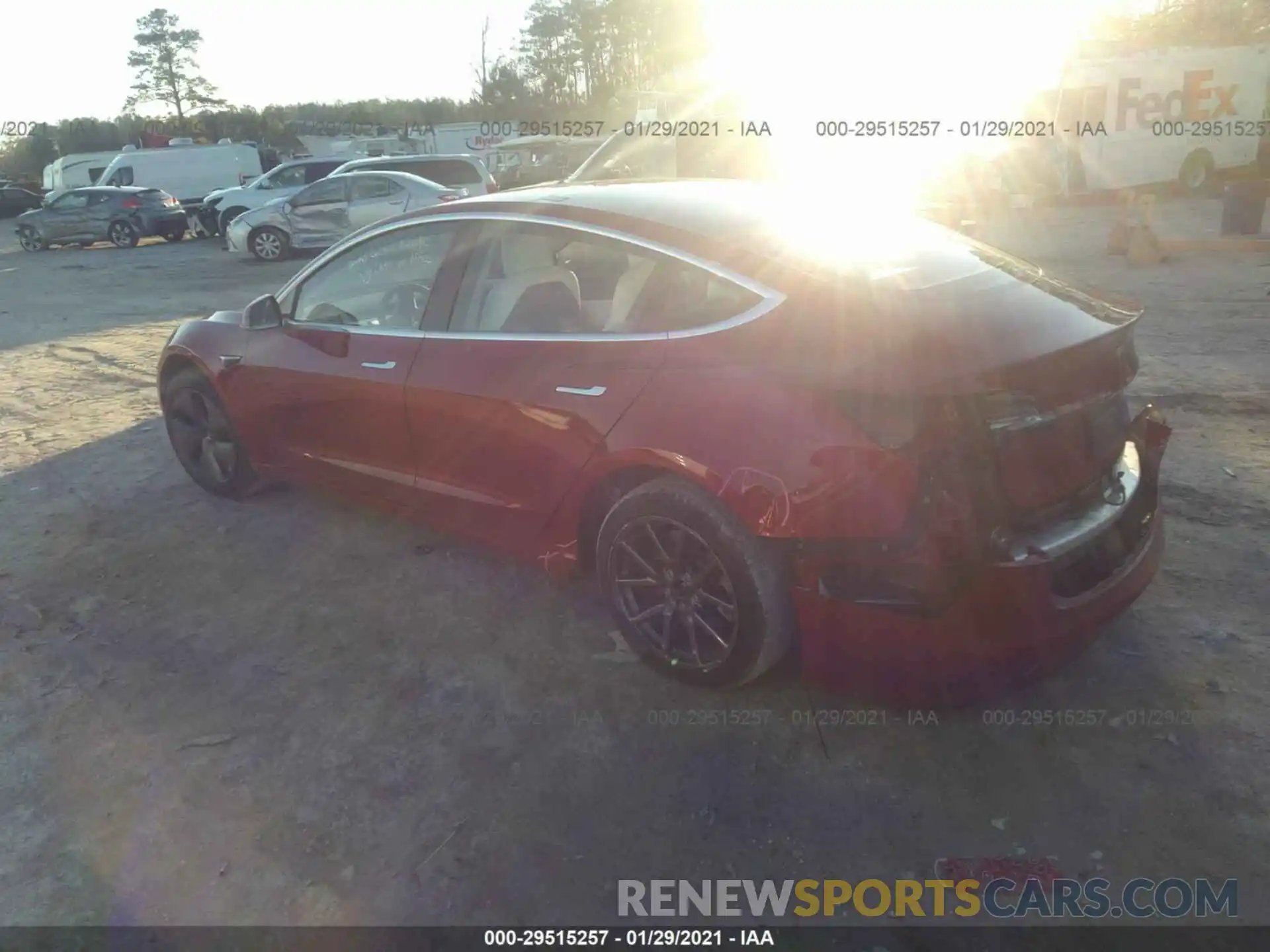 3 Photograph of a damaged car 5YJ3E1EB8KF437750 TESLA MODEL 3 2019