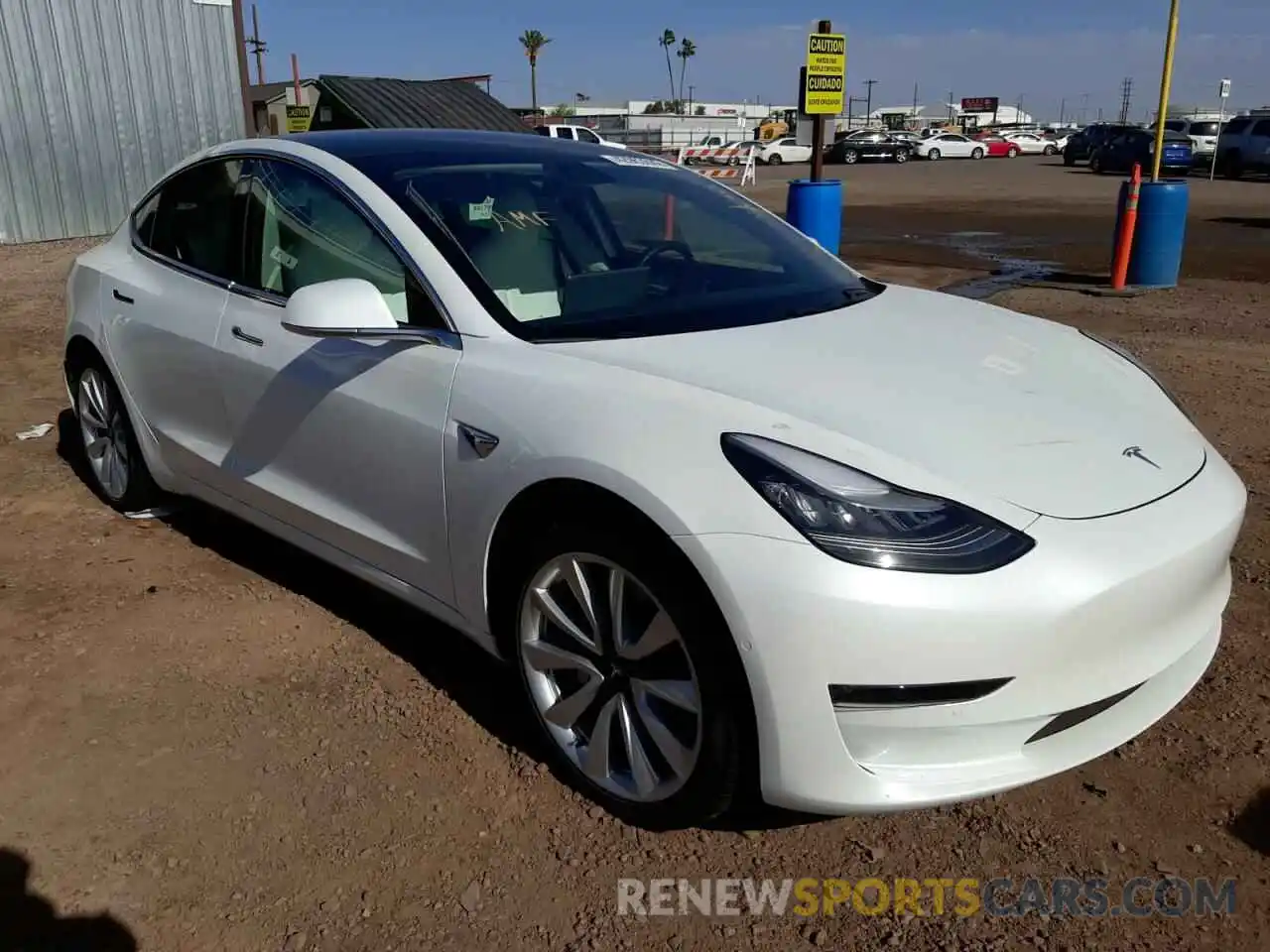 1 Photograph of a damaged car 5YJ3E1EB8KF437845 TESLA MODEL 3 2019