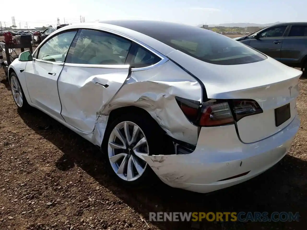 3 Photograph of a damaged car 5YJ3E1EB8KF437845 TESLA MODEL 3 2019