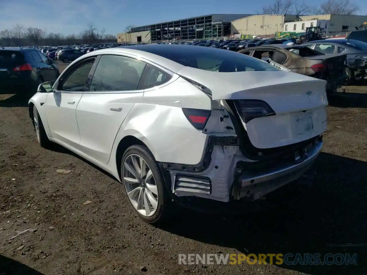 3 Photograph of a damaged car 5YJ3E1EB8KF448229 TESLA MODEL 3 2019