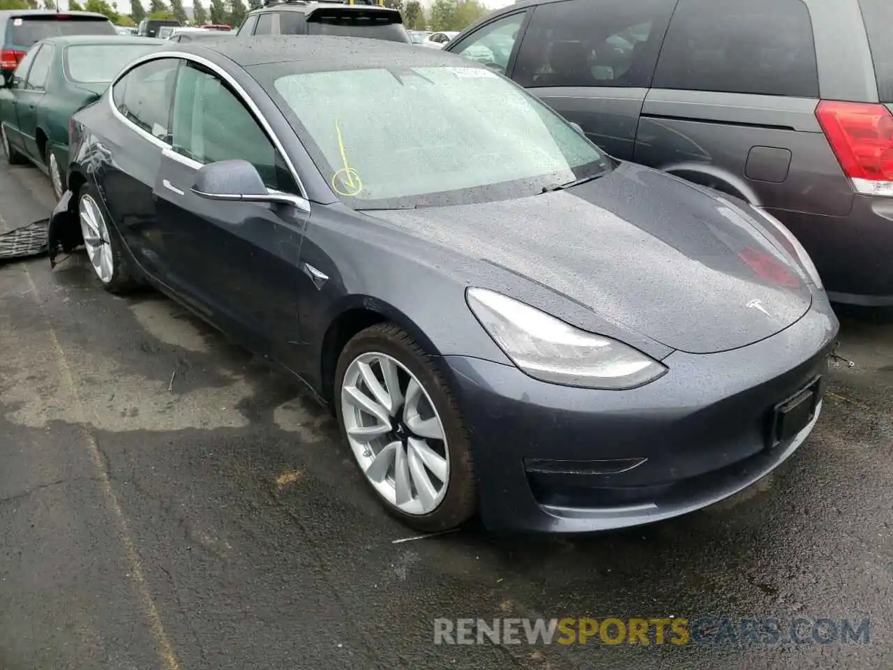 1 Фотография поврежденного автомобиля 5YJ3E1EB8KF453639 TESLA MODEL 3 2019