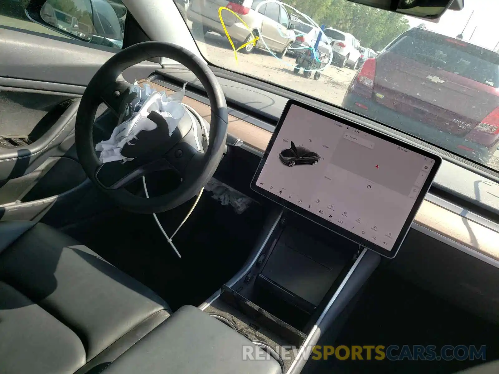 9 Photograph of a damaged car 5YJ3E1EB8KF453673 TESLA MODEL 3 2019