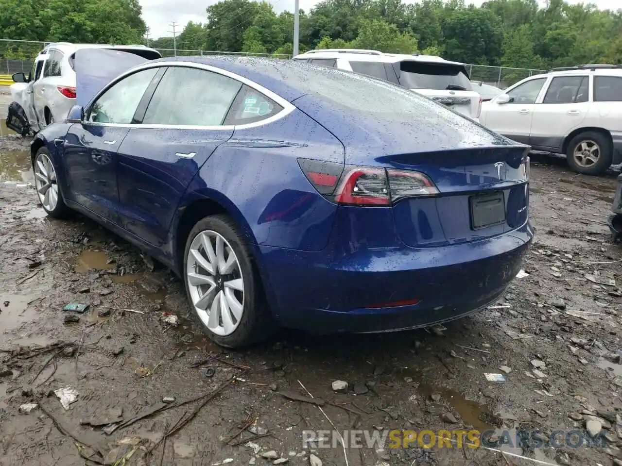 3 Photograph of a damaged car 5YJ3E1EB8KF453950 TESLA MODEL 3 2019