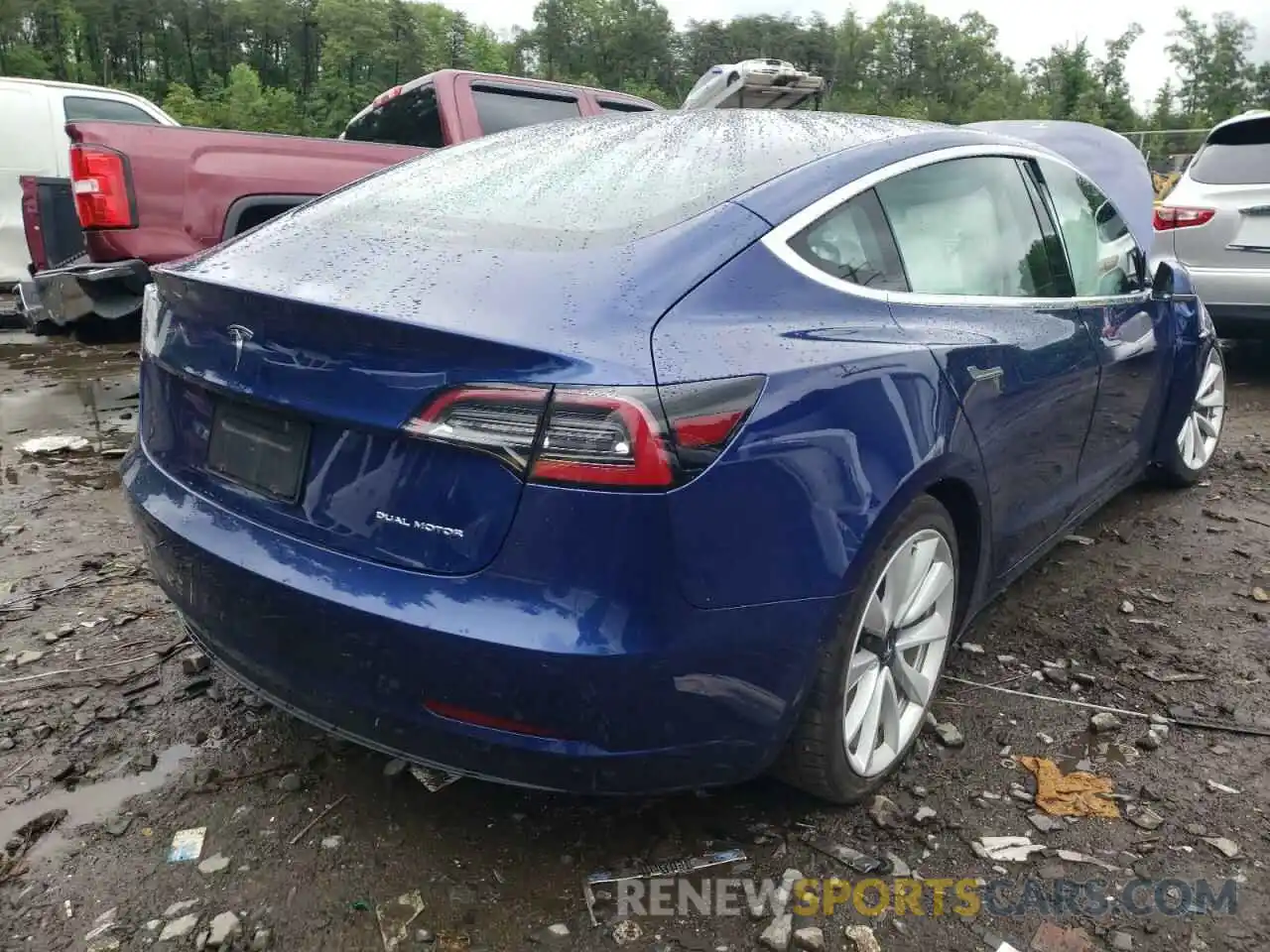 4 Фотография поврежденного автомобиля 5YJ3E1EB8KF453950 TESLA MODEL 3 2019